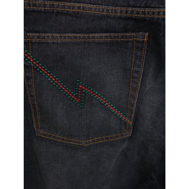 Gucci Vintage Gucci Faded Spell Out Wide Leg Denim Jeans Size US 34 / EU 50 - 15 Thumbnail