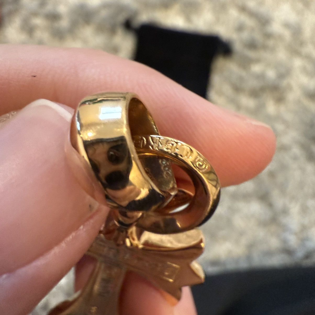 Chrome Hearts Chrome Hearts 22k Gold Cross Pendant with Diamond Size ONE SIZE - 12 Thumbnail