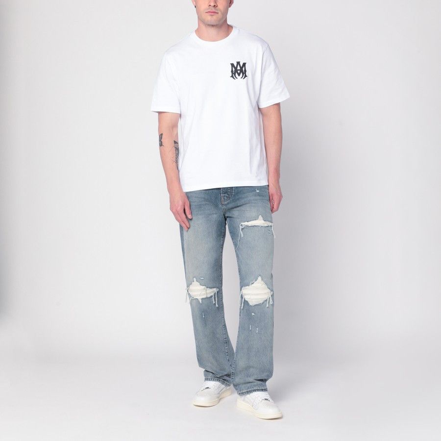 Amiri o1d2blof0226 Jeans With Rips in Light Blue Size US 31 - 2 Thumbnail