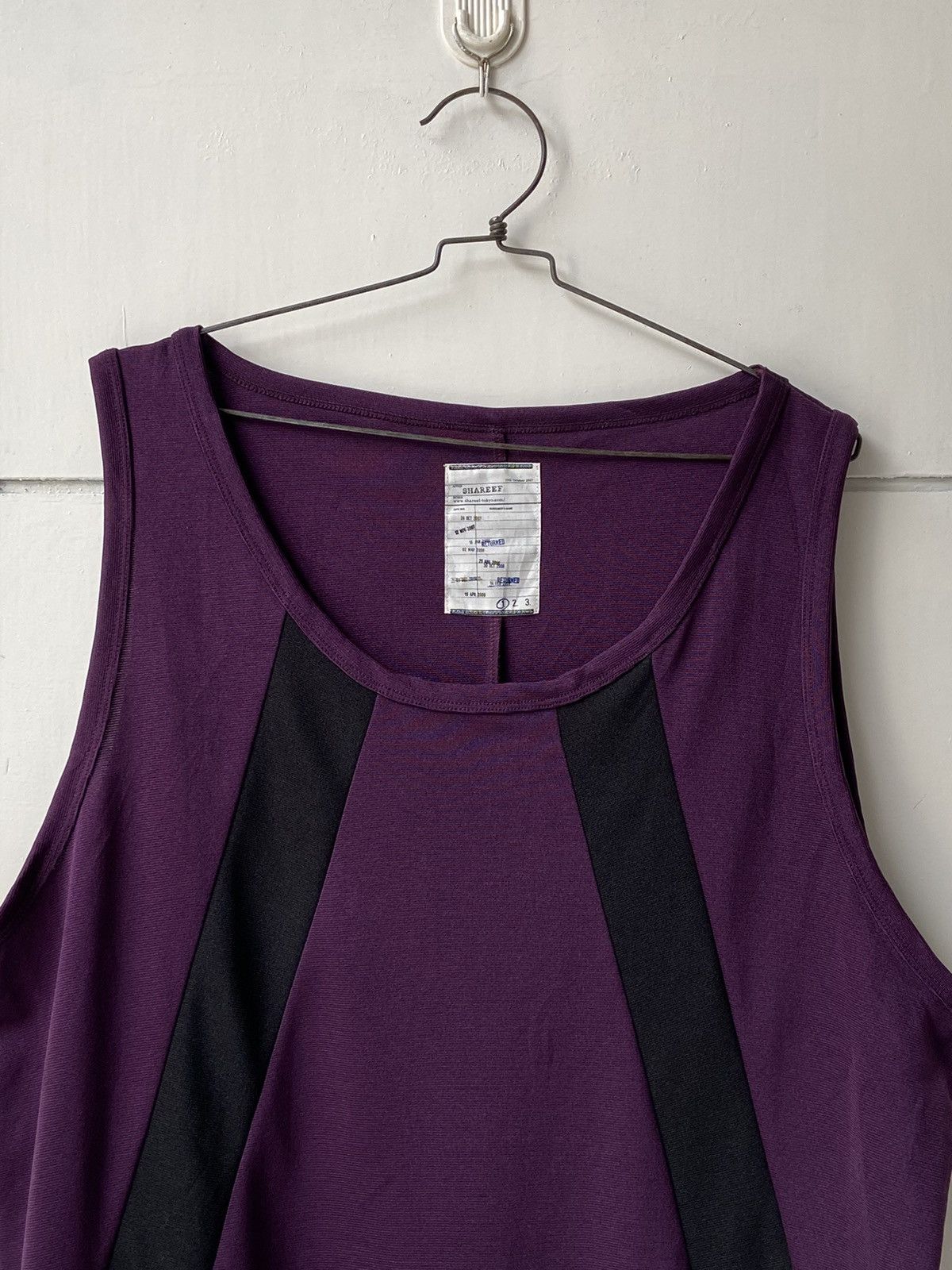 Designer × Japanese Brand × SHAREEF SHAREEF Purple Sleeveless T-shirt Size US M / EU 48-50 / 2 - 2 Thumbnail