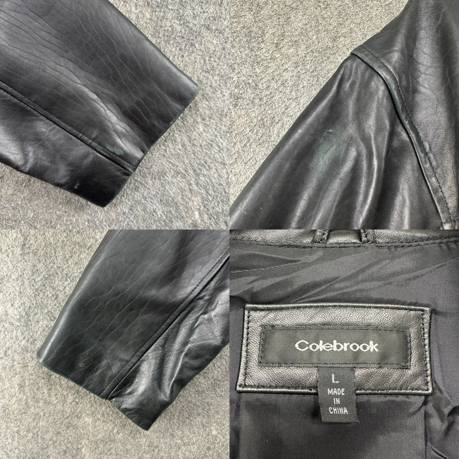 Vintage VINTAGE Celebrook Leather Bomber Jacket Mens L Black Solid Zip 90s Biker Oversized Full Zip Winter Fall Spring Size US L / EU 52-54 / 3 - 8 Thumbnail