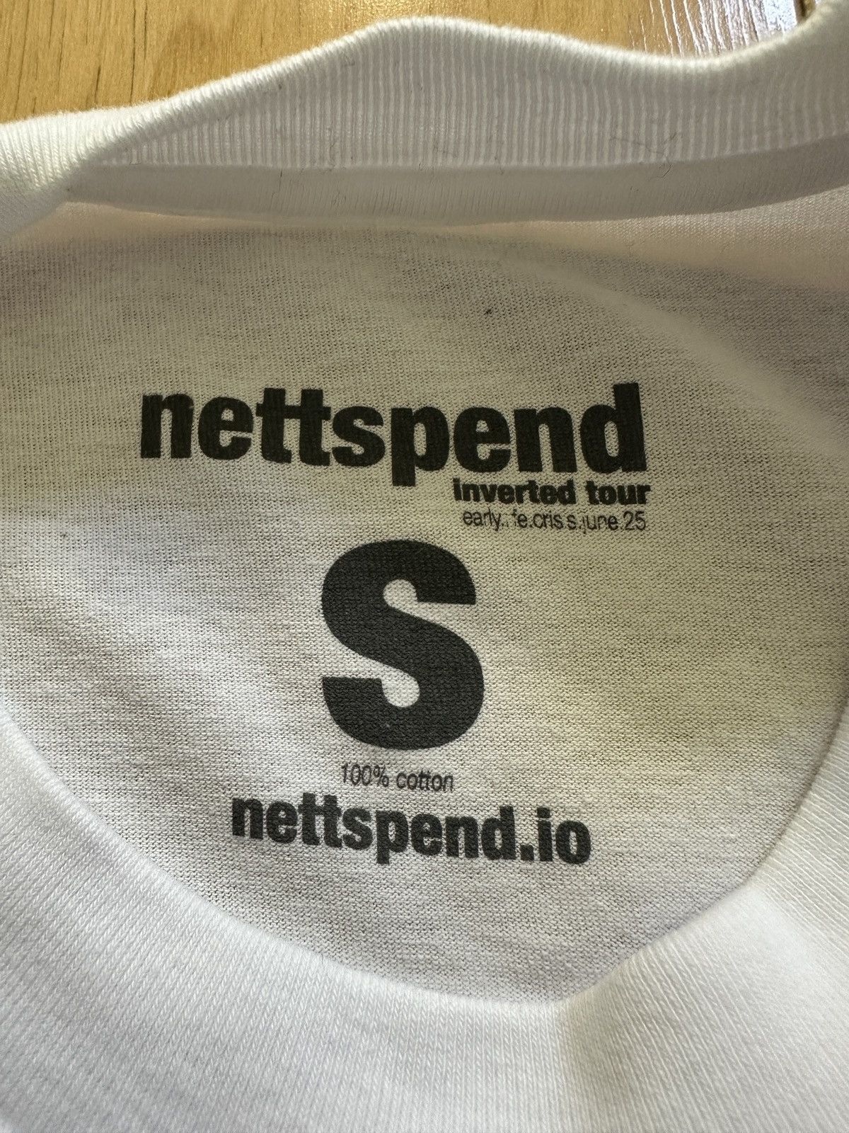 トップス Nettspend Invert Tour Vlone T-Shirt Nettspend Invert Tour “Vlone” Tee White + Red + Blue