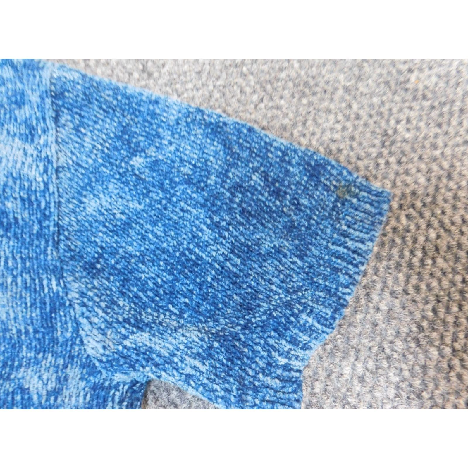 Vintage Sag Harbor Womens Sweater L Blue Short Sleeve Crew Neck Pullover Knit Dolman Sleeve 100% Cotton Logo Classic Lightweight Size L / US 10 / IT 46 - 7 Thumbnail