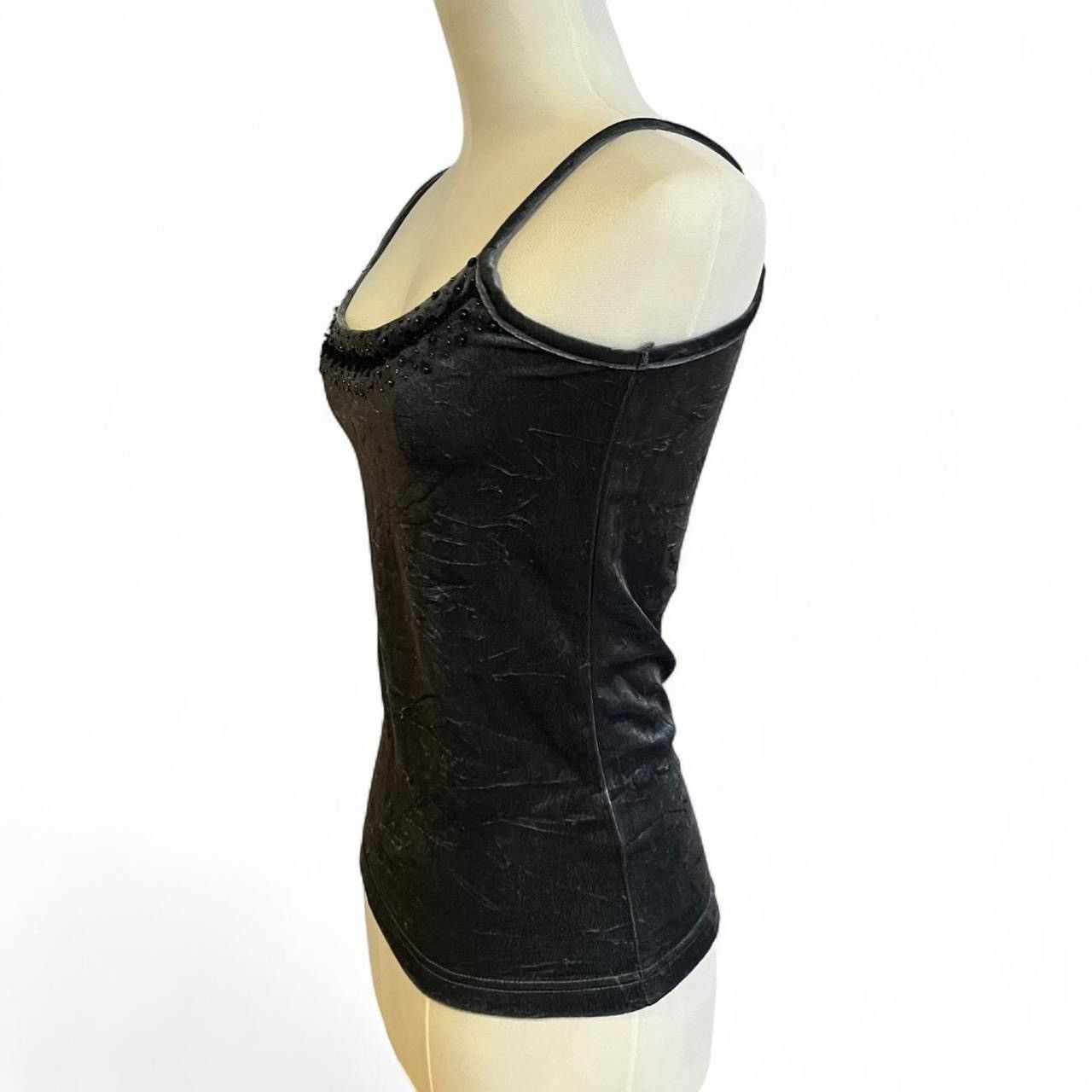 Other Y2K Velvet beaded embroidered Cami tank top🫧 Size XS / US 0-2 / IT 36-38 - 4 Thumbnail
