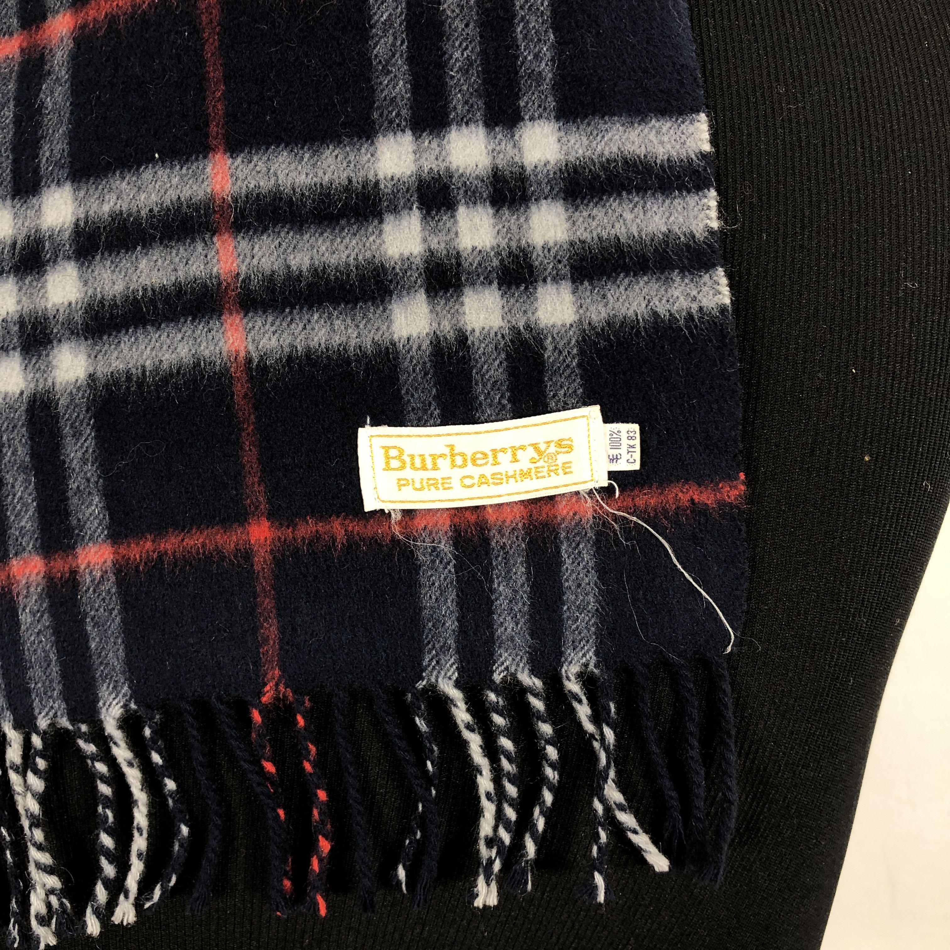 Burberry × Vintage Vintage Burberry Scarf Muffler MF029 Size ONE SIZE - 3 Thumbnail