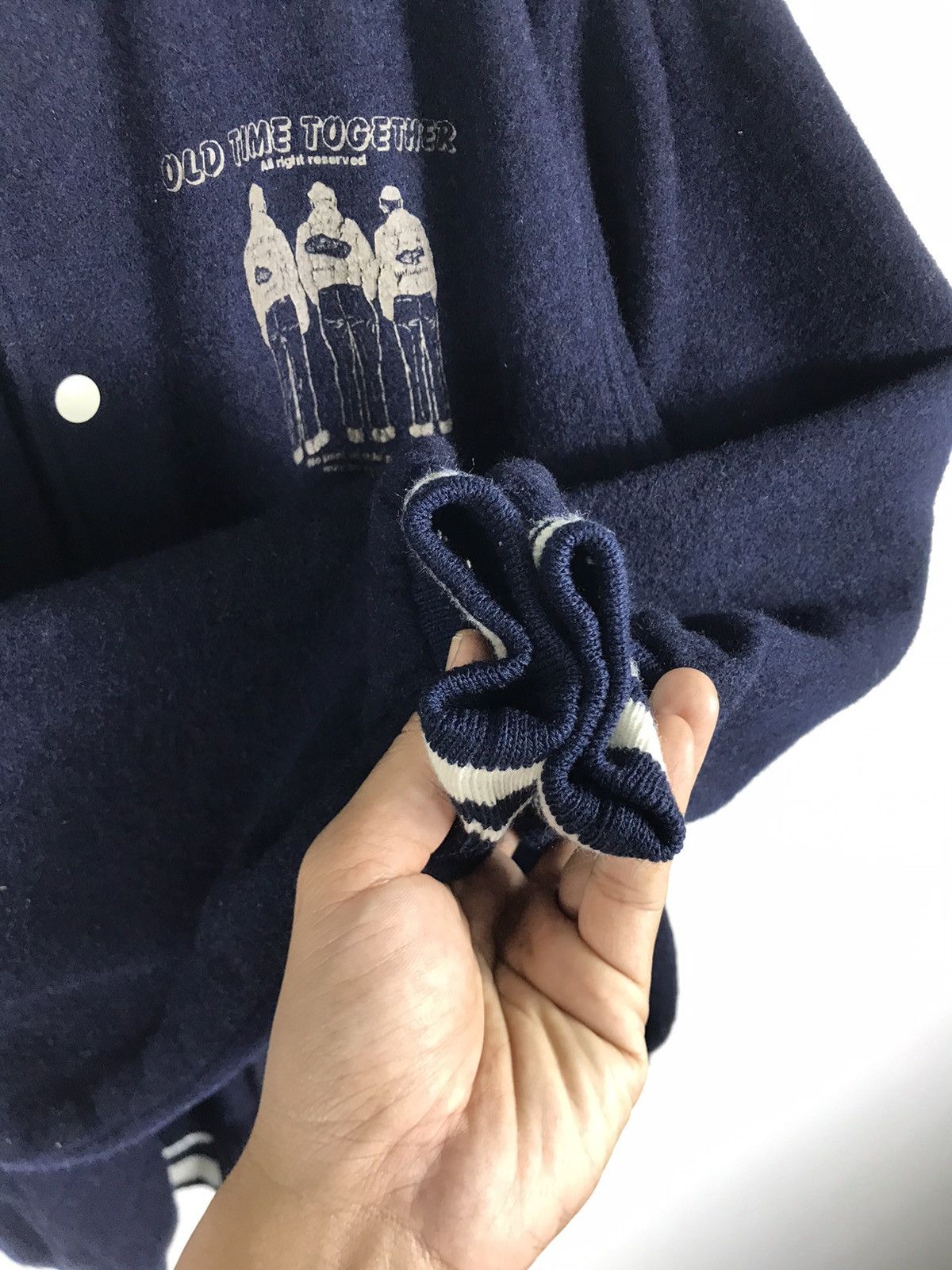 Vintage ⚡️Vintage Old Time Together Varsity Jacket Size US M / EU 48-50 / 2 - 7 Thumbnail