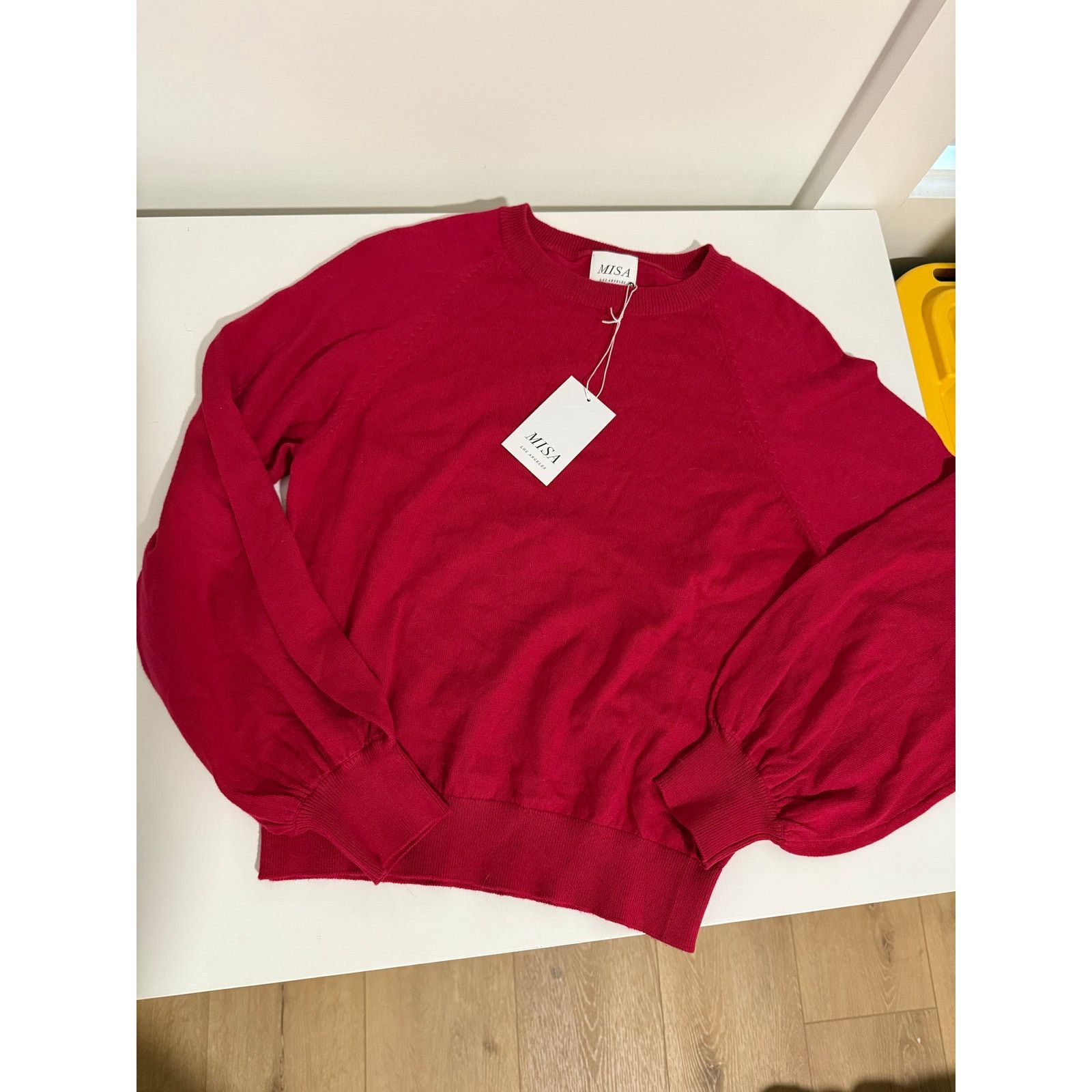 MISA Los Angeles $260 New Misa Los Angeles Landri Knit Top - Cranberry - XS Size XS / US 0-2 / IT 36-38 - 2 Thumbnail