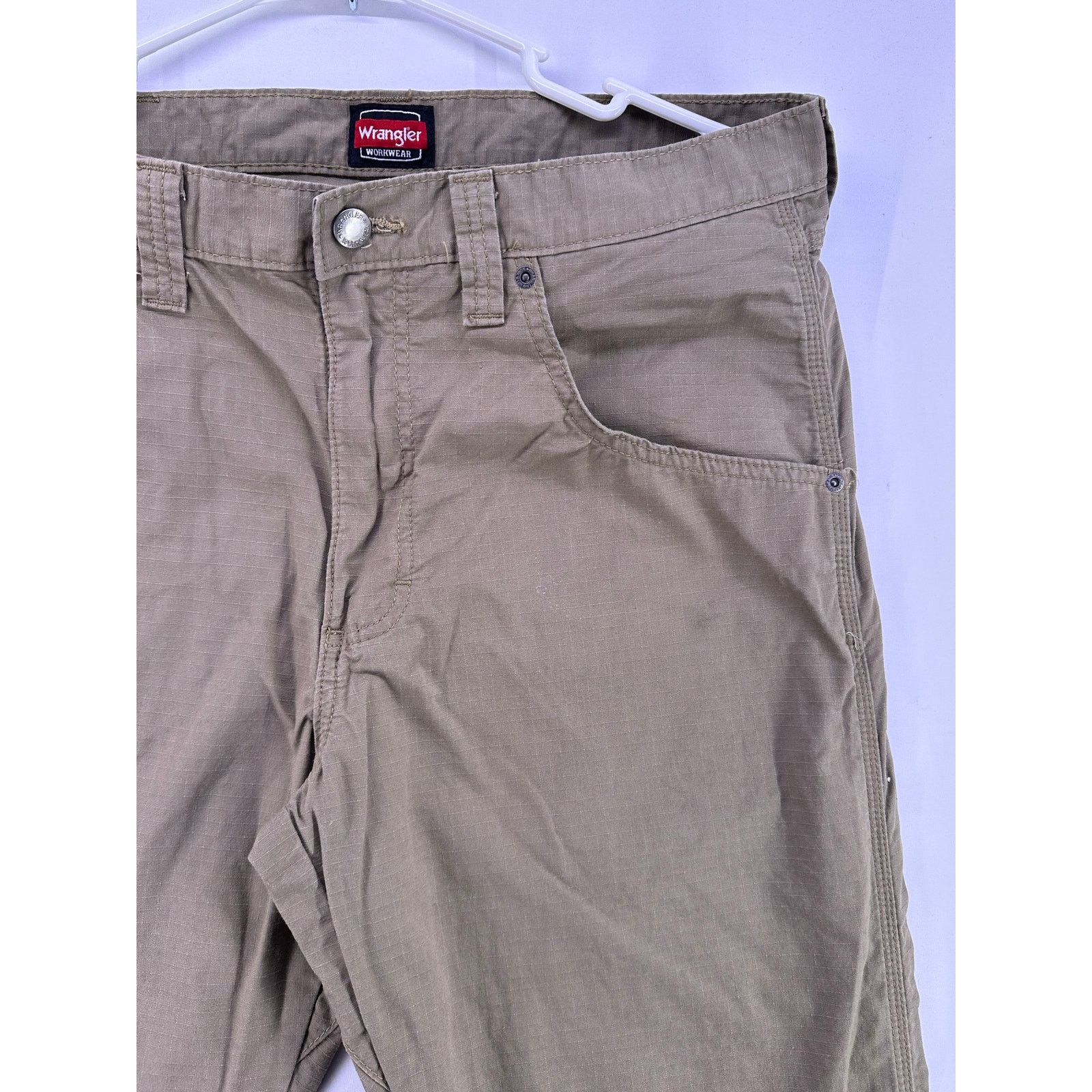 Wrangler Wrangler Workwear Men Beige Riggs Straight Pants Size 34x30 Size US 34 / EU 50 - 4 Thumbnail