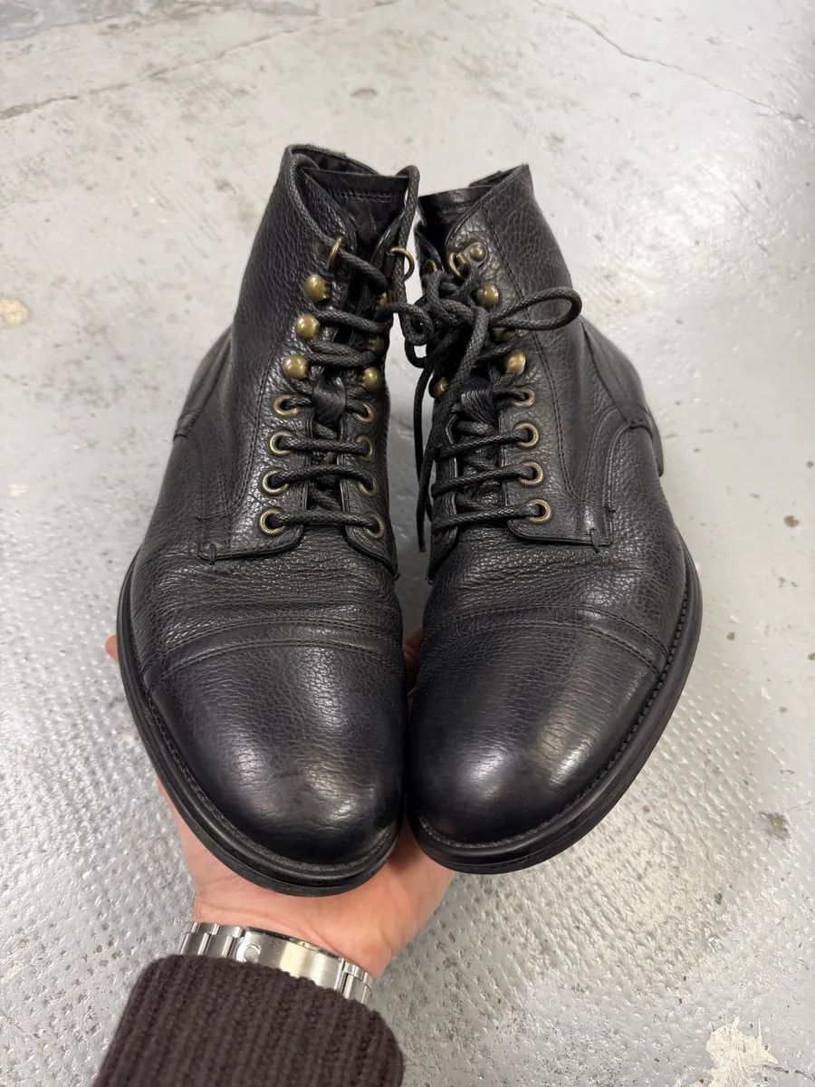 Dolce & Gabbana 2000s Dolce & Gabbana Black Leather Combat Boots Size US 8 / EU 41 - 2 Thumbnail