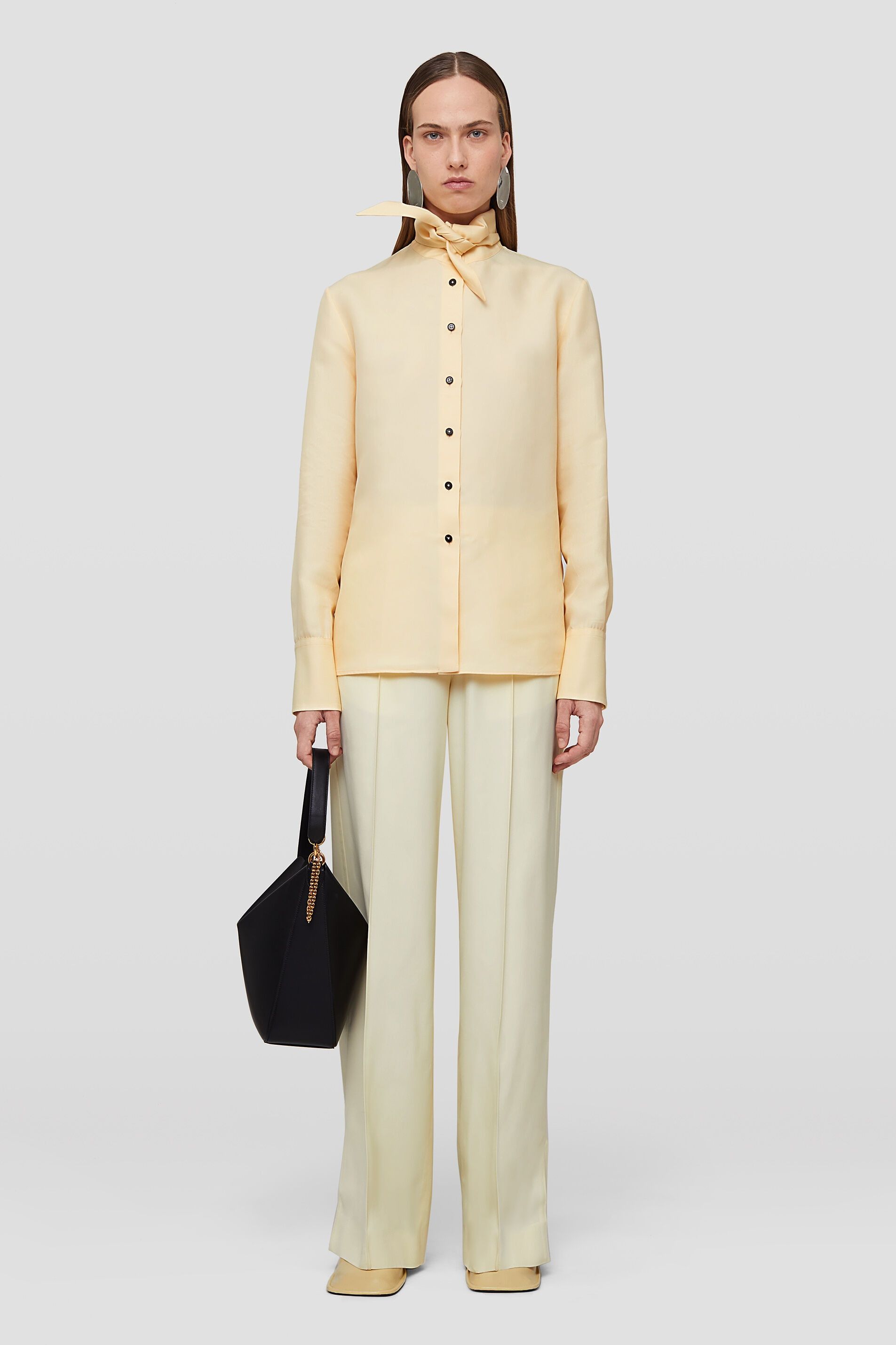 Jil Sander o1mt1gz0725 Trouser in Beige Size 27" / US 4 / IT 40 - 2 Thumbnail