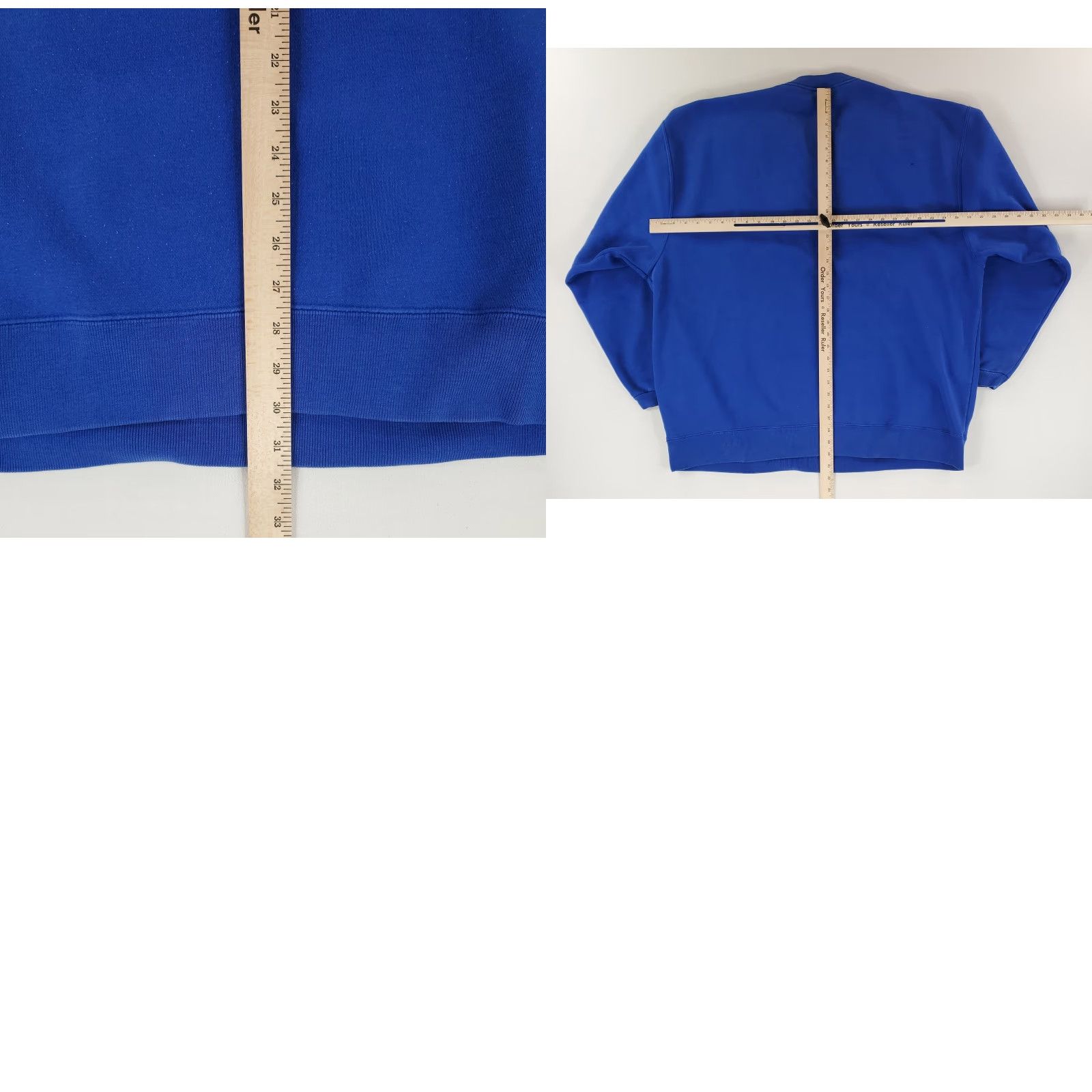 Nike VINTAGE Nike University Kansas Jayhawks Sweatshirt Center Swoosh Blue Mens XXL 2XL Size US XXL / EU 58 / 5 - 8 Thumbnail