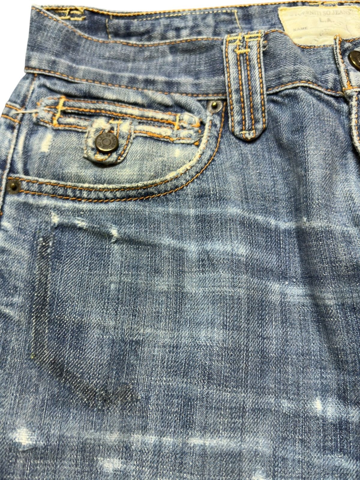 Taverniti Vintage Taverniti Flare Faded Grunge Distressed Denim Size US 32 / EU 48 - 3 Thumbnail