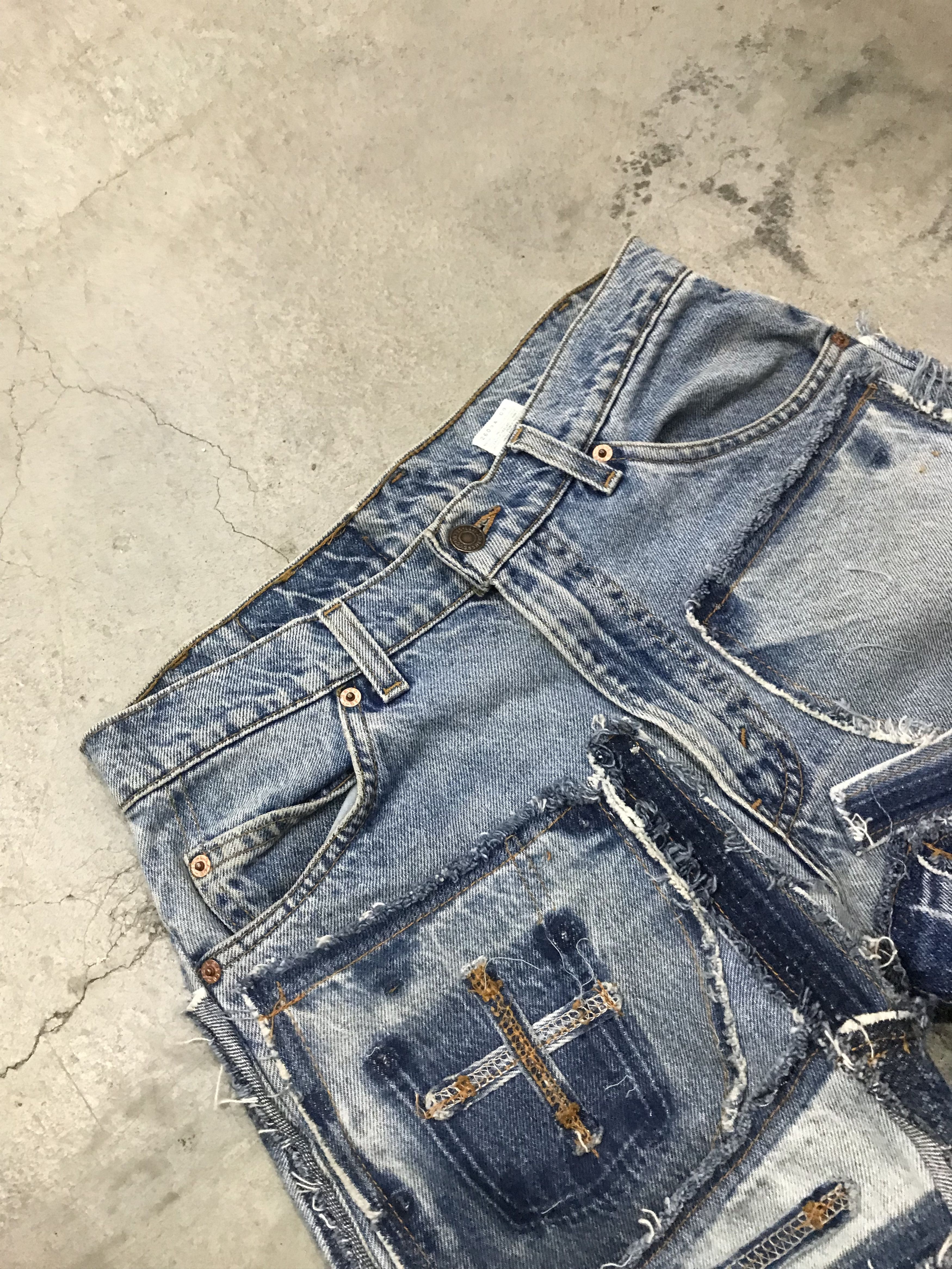 Levi's VINTAGE LEVIS PATCHWORK WITH POCKET CUSTOM MADE PANTS Size US 30 / EU 46 - 5 Thumbnail