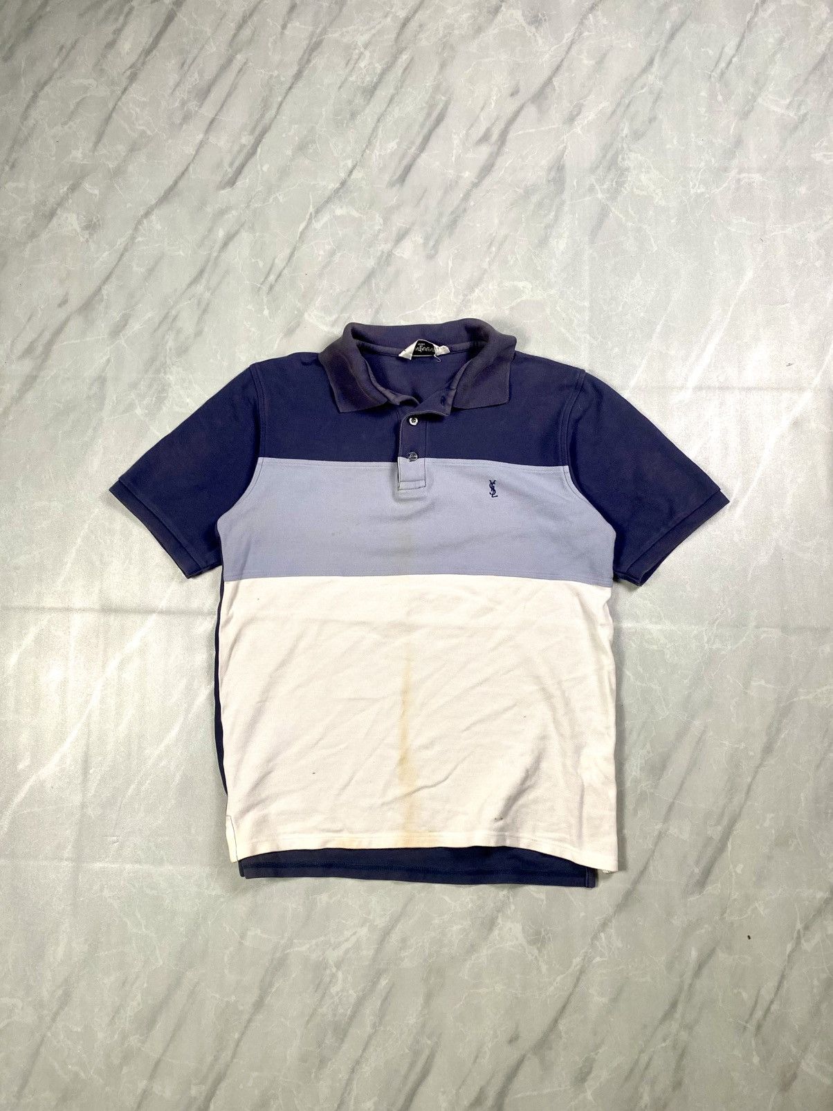 Yves Saint Laurent Vintage 90s YSL Polos Tee Size US M / EU 48-50 / 2 - 1 Thumbnail