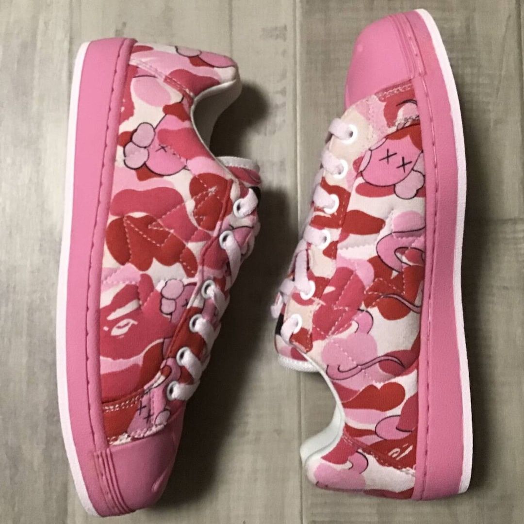 Bape × Kaws × Nigo KAWS ULTRA SKULL STA sneakers BAPE STA ABC camo Pink NIGO Size US 8.5 / EU 41-42 - 3 Thumbnail