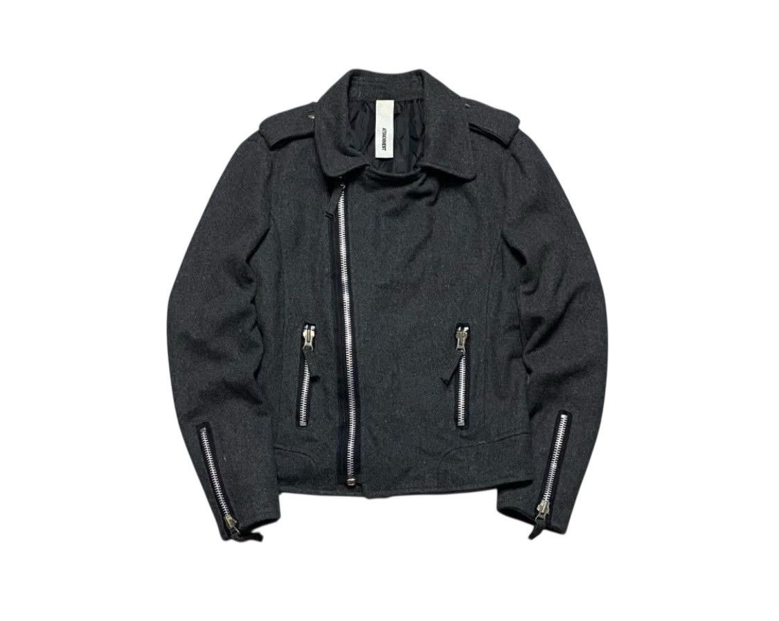 Isamu Katayama Backlash Attachment bikers wool jacket Size US M / EU 48-50 / 2 - 1 Thumbnail