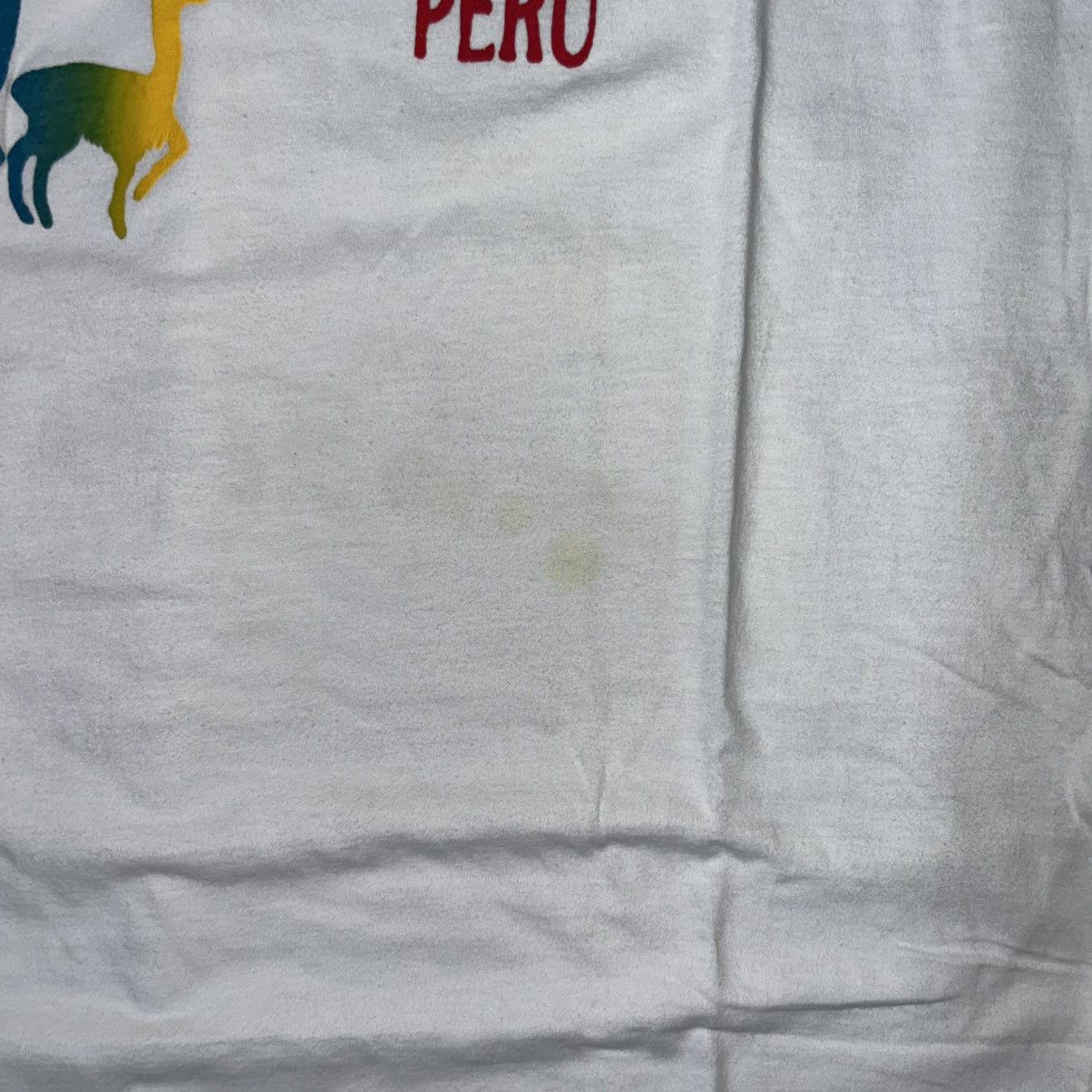 Other × Vintage Mid 2010s Perú White Souvenir T-Shirt Size US L / EU 52-54 / 3 - 4 Thumbnail
