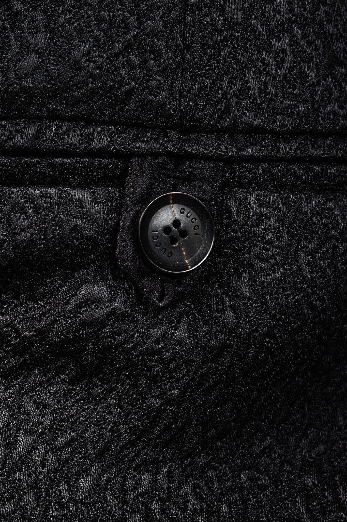 Gucci Gucci PF/13 Black Textured-Jacquard Tapered Trousers Size 26" / US 2 / IT 38 - 8 Thumbnail