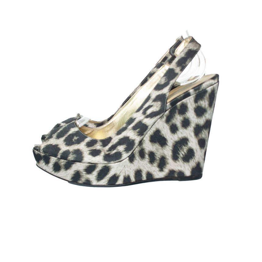 Stella McCartney Stella Mccartney, leopard printed wedges Size US 8 / IT 38 - 2 Thumbnail