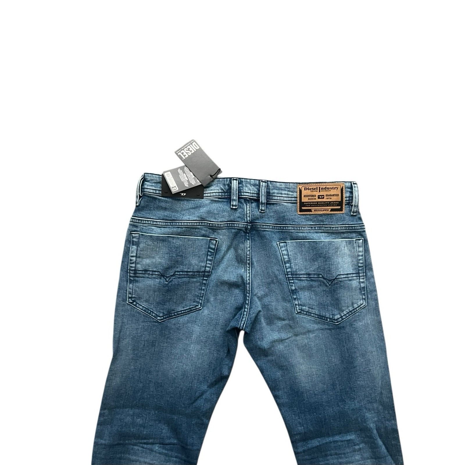 Diesel Diesel Mens Safado Straight Fit Jeans RB066 Blue Size 36/32 Size US 36 / EU 52 - 5 Thumbnail
