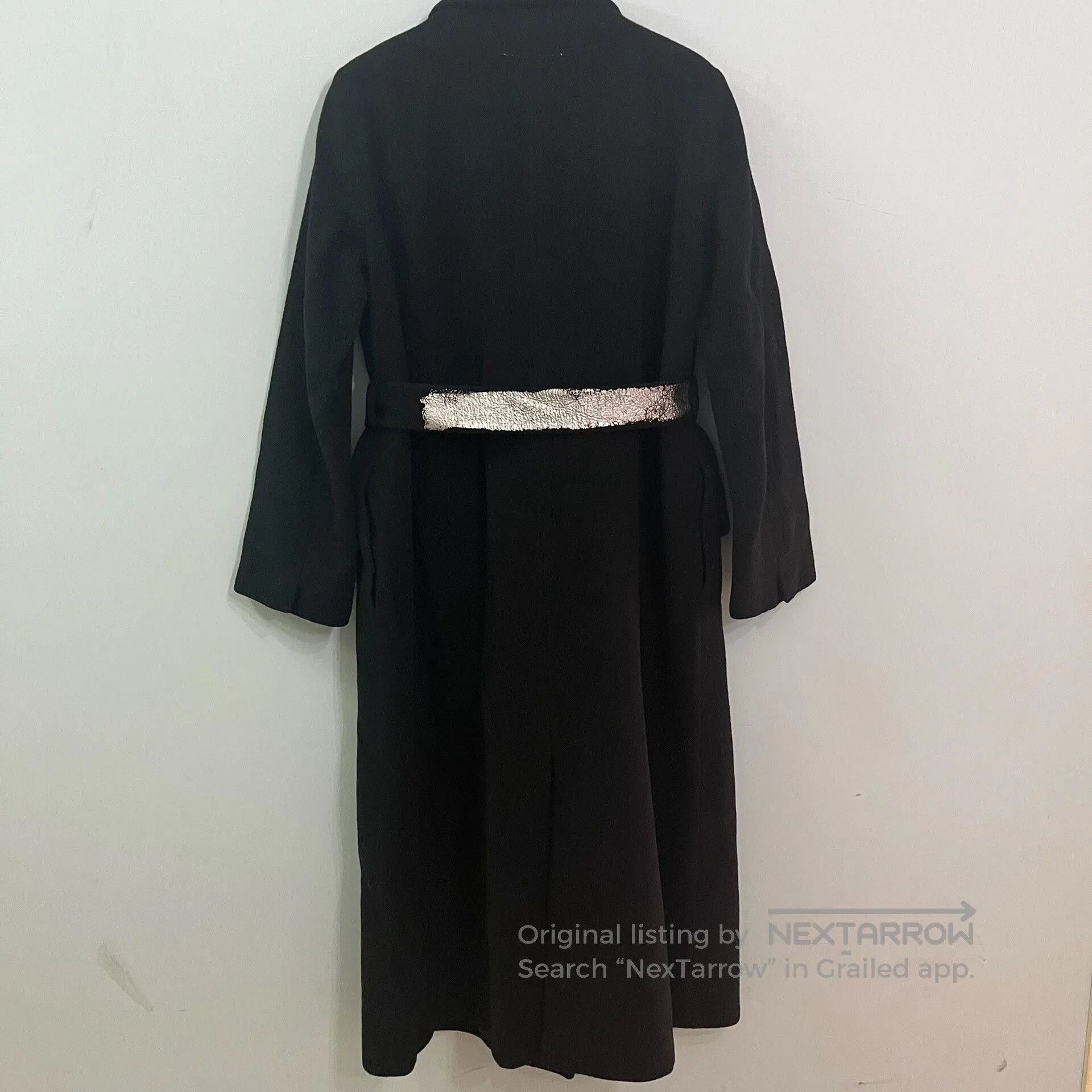 MM6 MM6 Black Graffiti Belt Wool Coat. Size S / US 4 / IT 40 - 2 Thumbnail