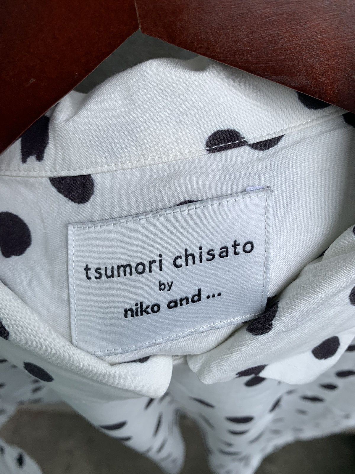 Tsumori Chisato Niko and.. Polka Button Up Shirt Size US M / EU 48-50 / 2 - 6 Thumbnail