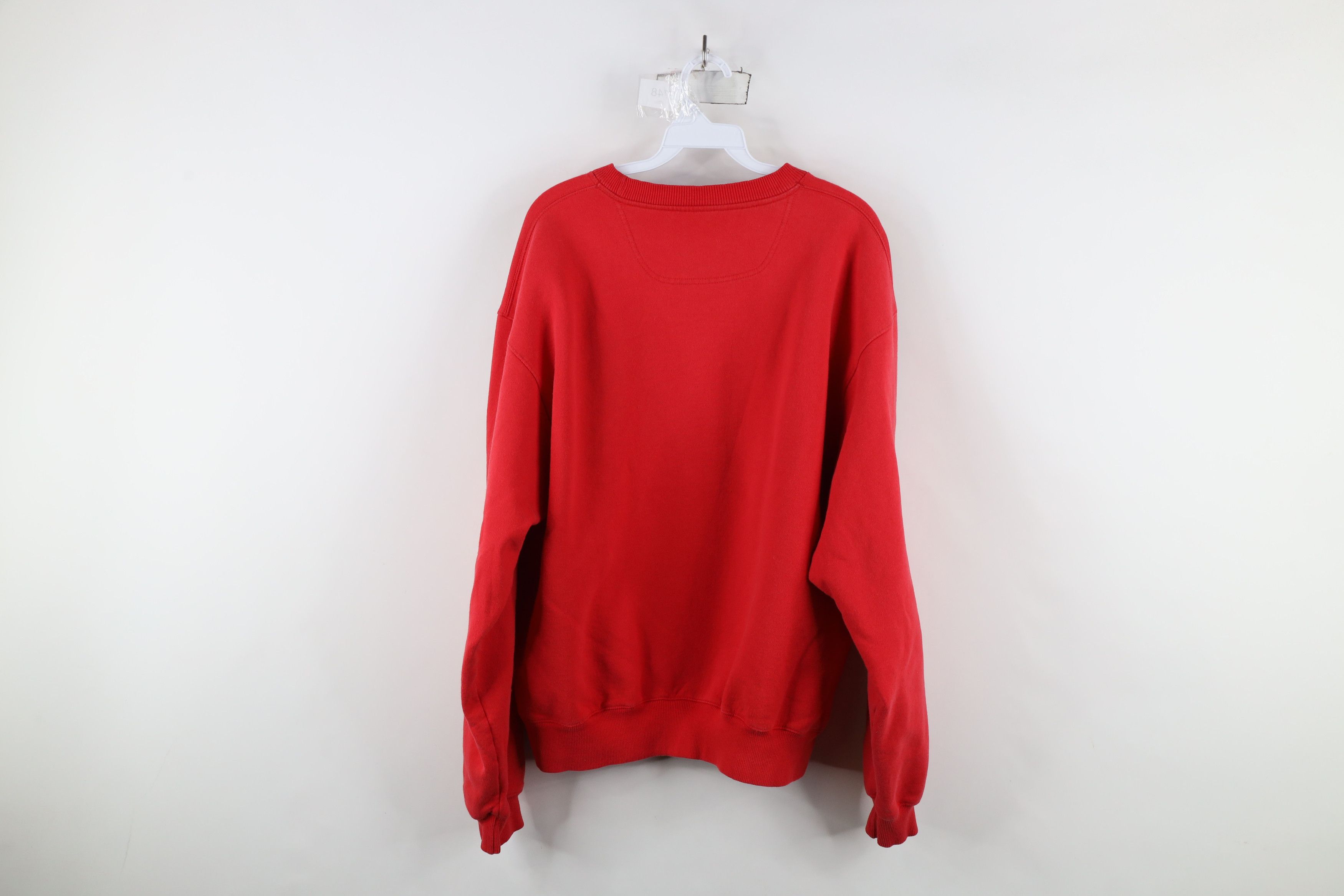 Champion × Vintage Vintage 90s Champion Classic Logo Crewneck Sweatshirt Red Size US L / EU 52-54 / 3 - 10 Thumbnail