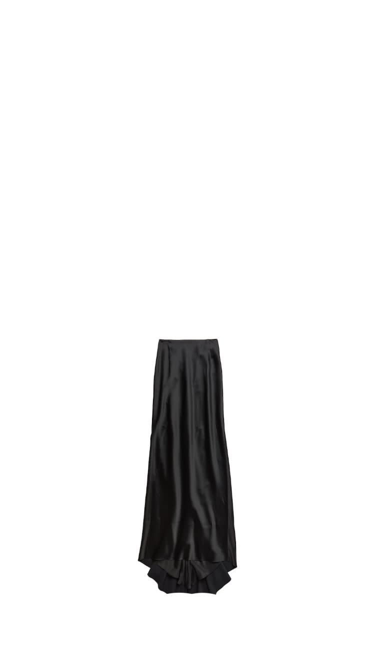 Balenciaga o1mt1gz0325 Maxi Skirt in Black Size 28" / US 6 / IT 42 - 1 Preview