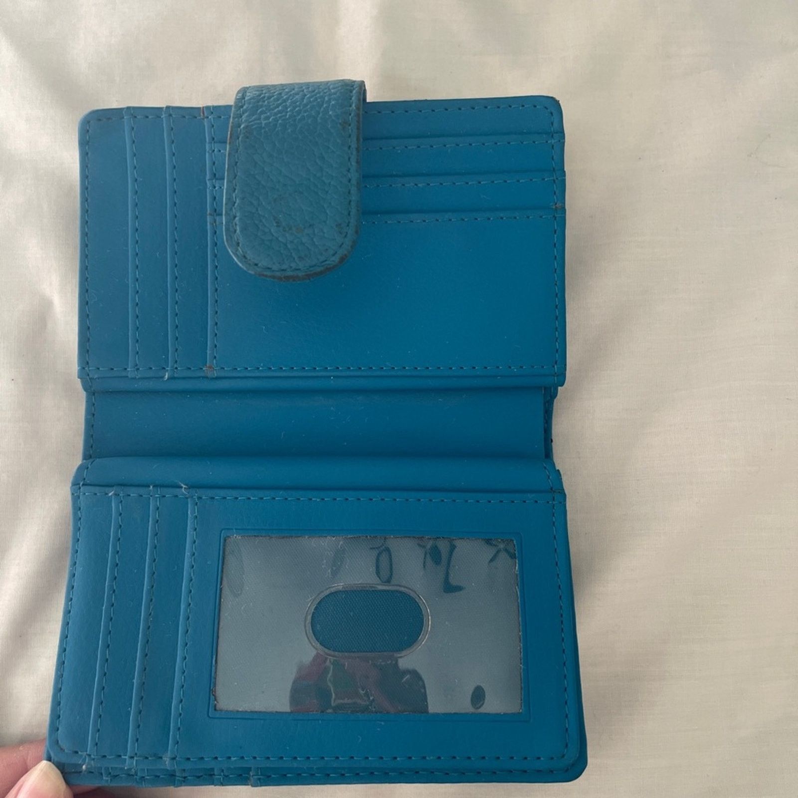 Other Teal Leather Wallet Size ONE SIZE - 5 Thumbnail
