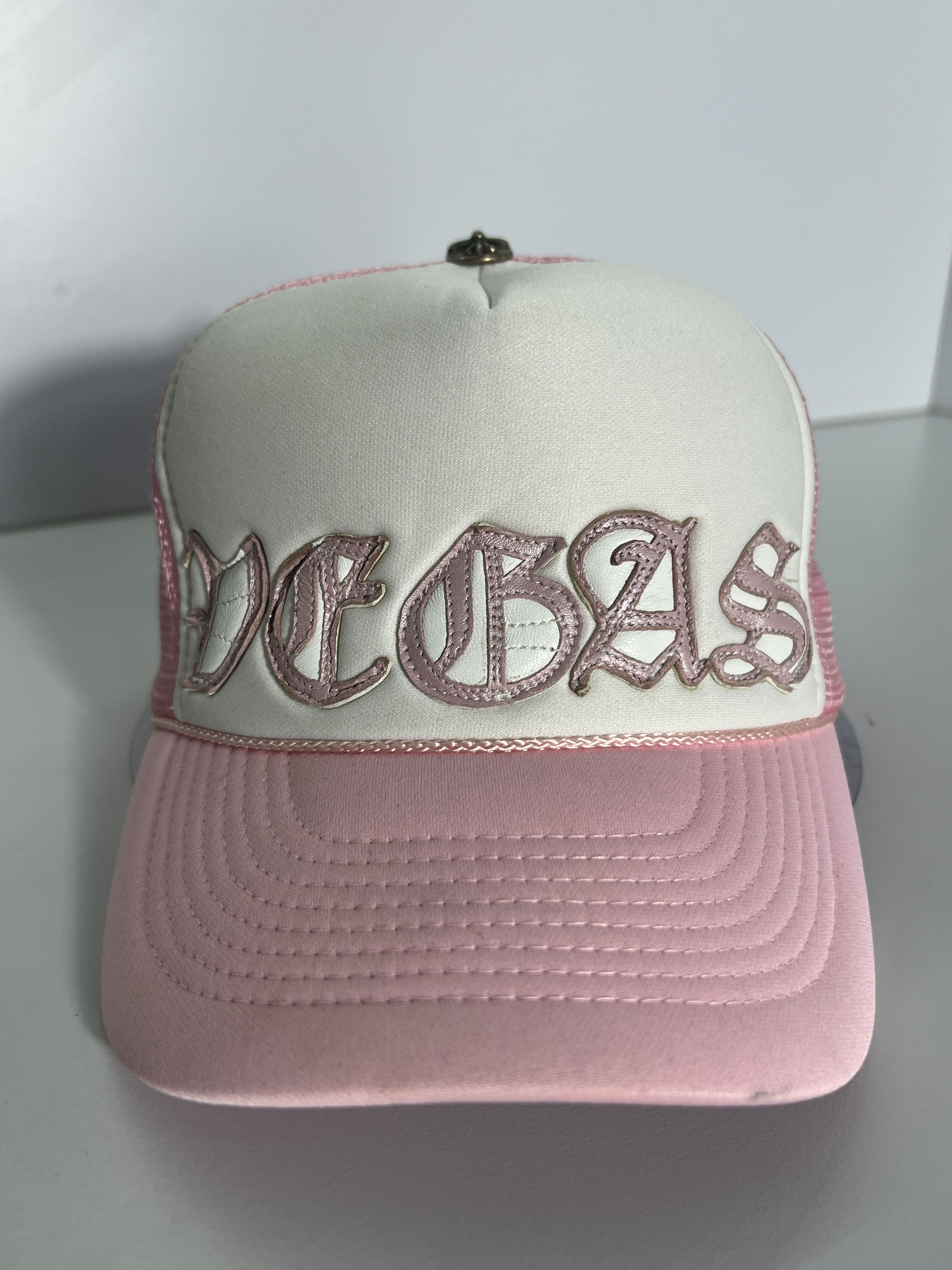 Chrome Hearts Chrome Hearts Las Vegas Pink Trucker Hat Silver Button Size ONE SIZE - 3 Thumbnail