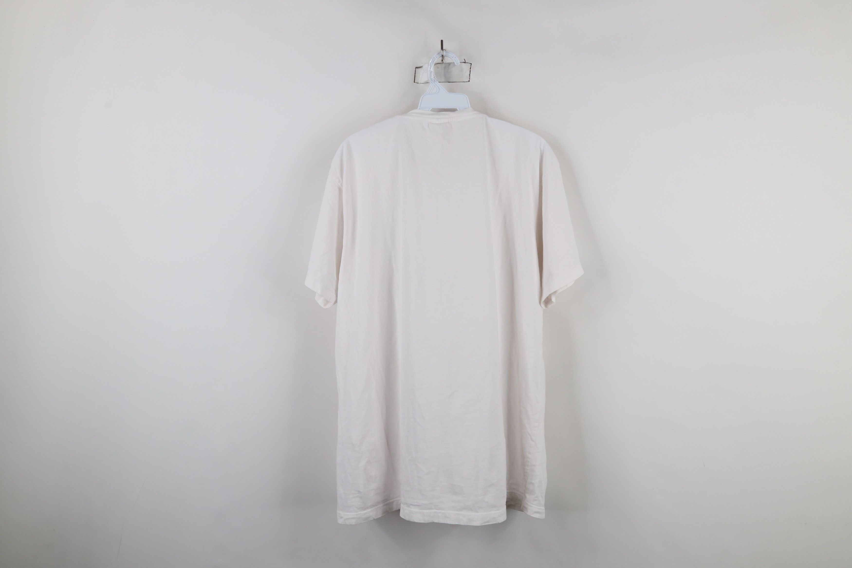 Lee × Vintage Vintage 90s Lee Combed Cotton Short Sleeve T-Shirt White Size US XL / EU 56 / 4 - 11 Thumbnail