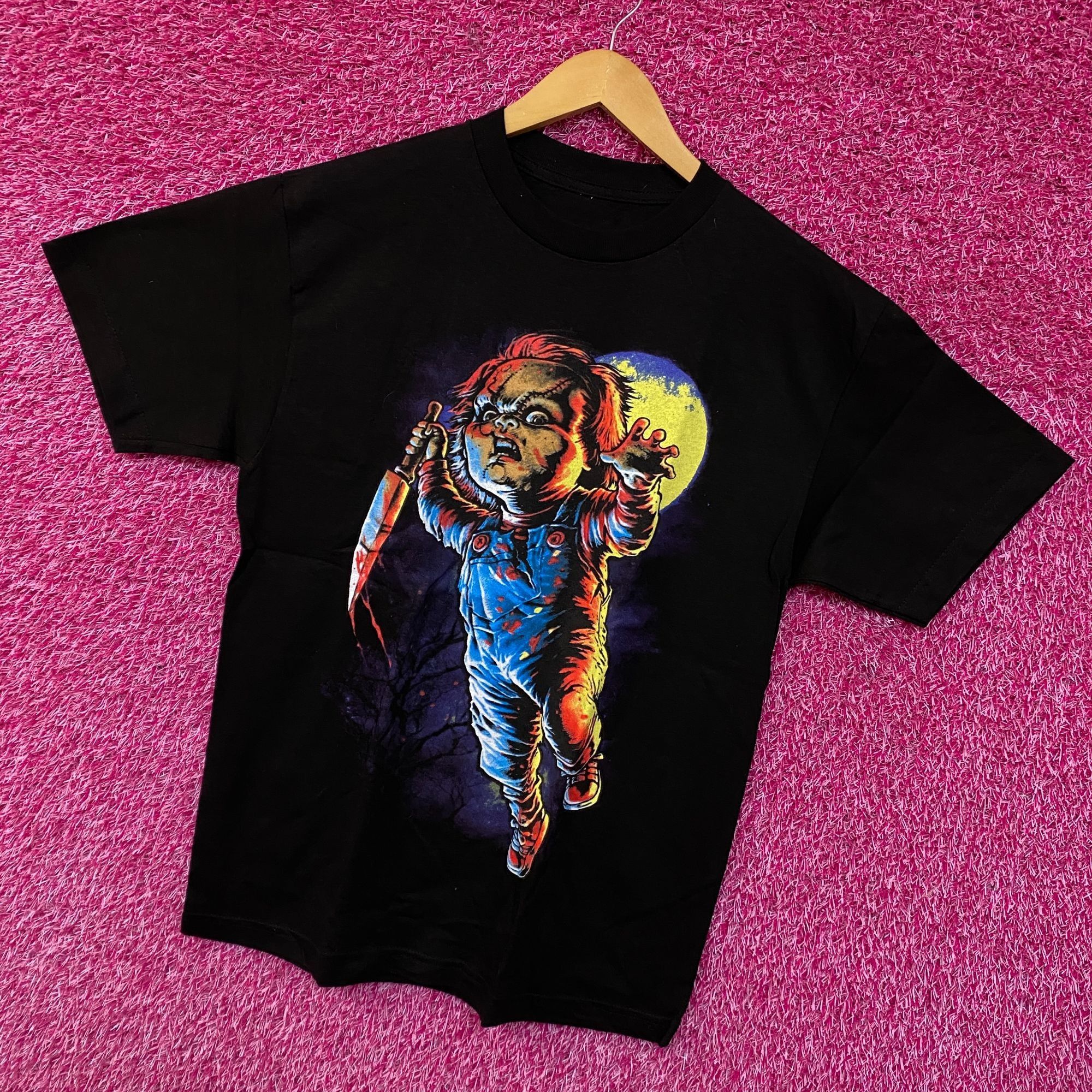 Other Chucky Full Moon Neon Tshirt size medium Size US M / EU 48-50 / 2 - 3 Thumbnail