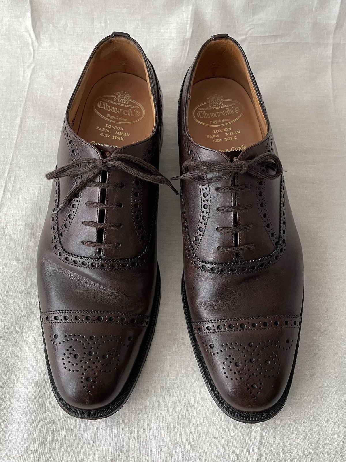 Church's Church's Diplomat Oxford Brogue Custom Grade Made in England Size US 10 / EU 43 - 6 Thumbnail