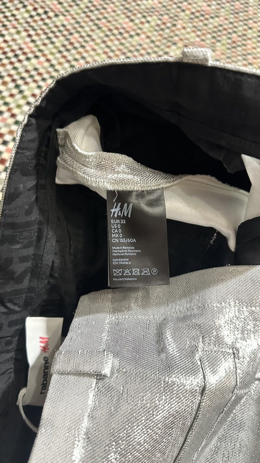 H&M × Paco Rabanne Paco Rabanne x H&M trousers Size 25" / US 0 / IT 36 - 9 Thumbnail