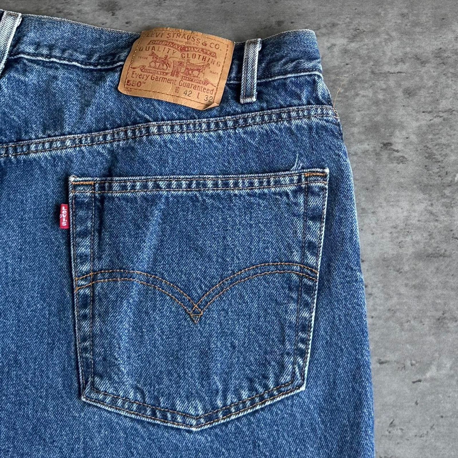 Levi's × Levi's Vintage Clothing × Vintage Vintage Y2K Levi’s 550 Baggy Grunge Opium Essential Jeans Size US 38 / EU 54 - 3 Thumbnail