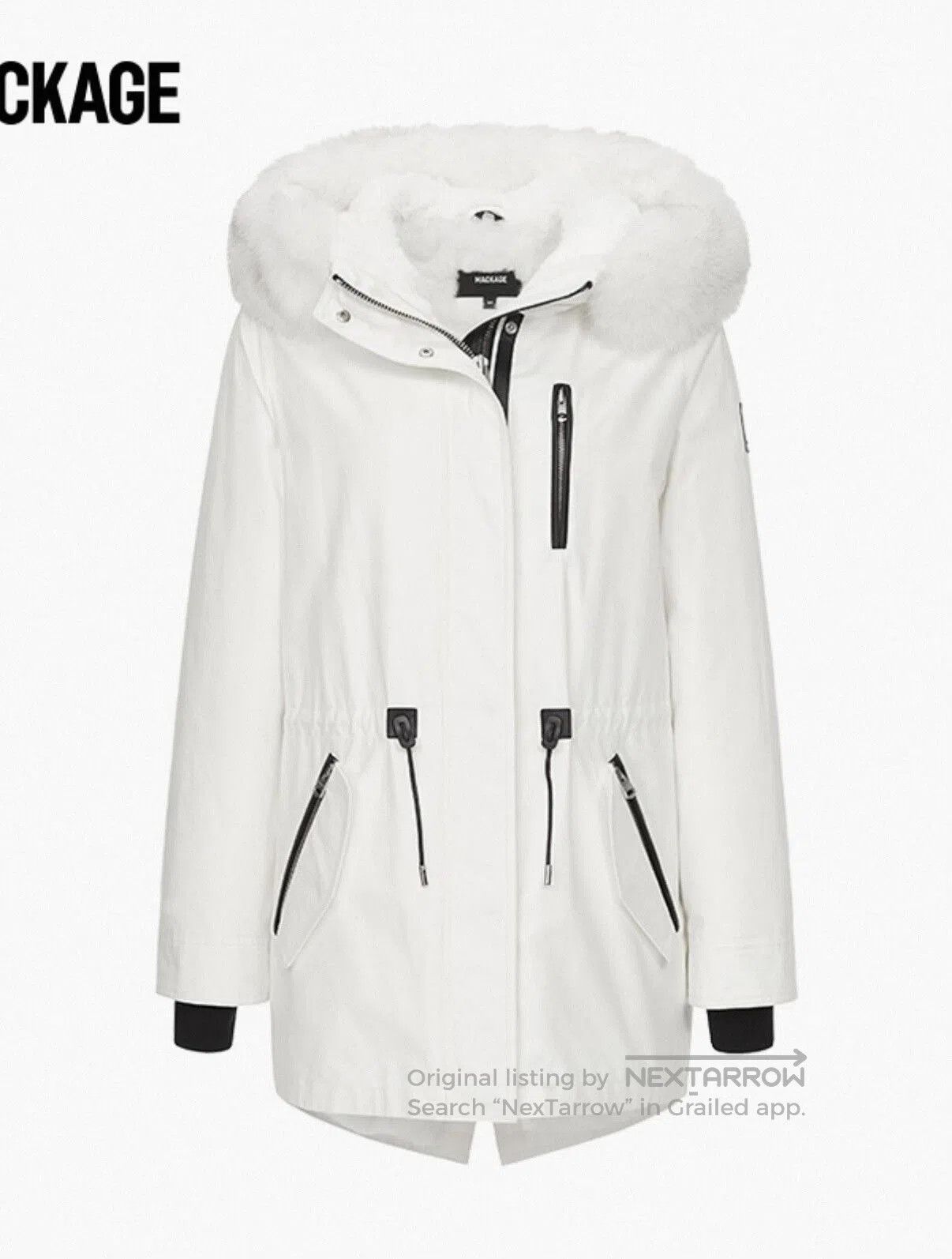 Mackage Mackage Women's White Fox Fur Down Jacket. Size S / US 4 / IT 40 - 1 Thumbnail