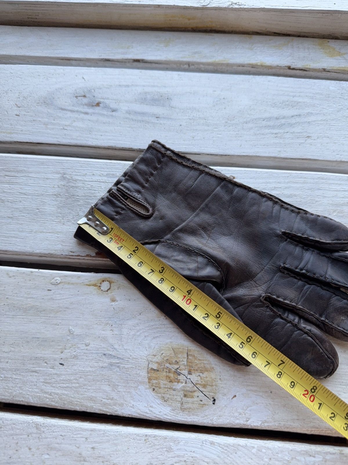 Leather Vintage 90s Avant Garde Moto Biker Real leather Y2K Punk Size ONE SIZE - 8 Thumbnail