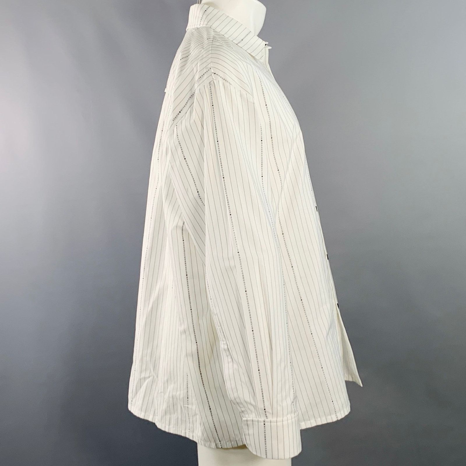 Other Size 36 White Black Logo Pinstripe Cotton Oversized Shirt Size US S / EU 44-46 / 1 - 3 Thumbnail