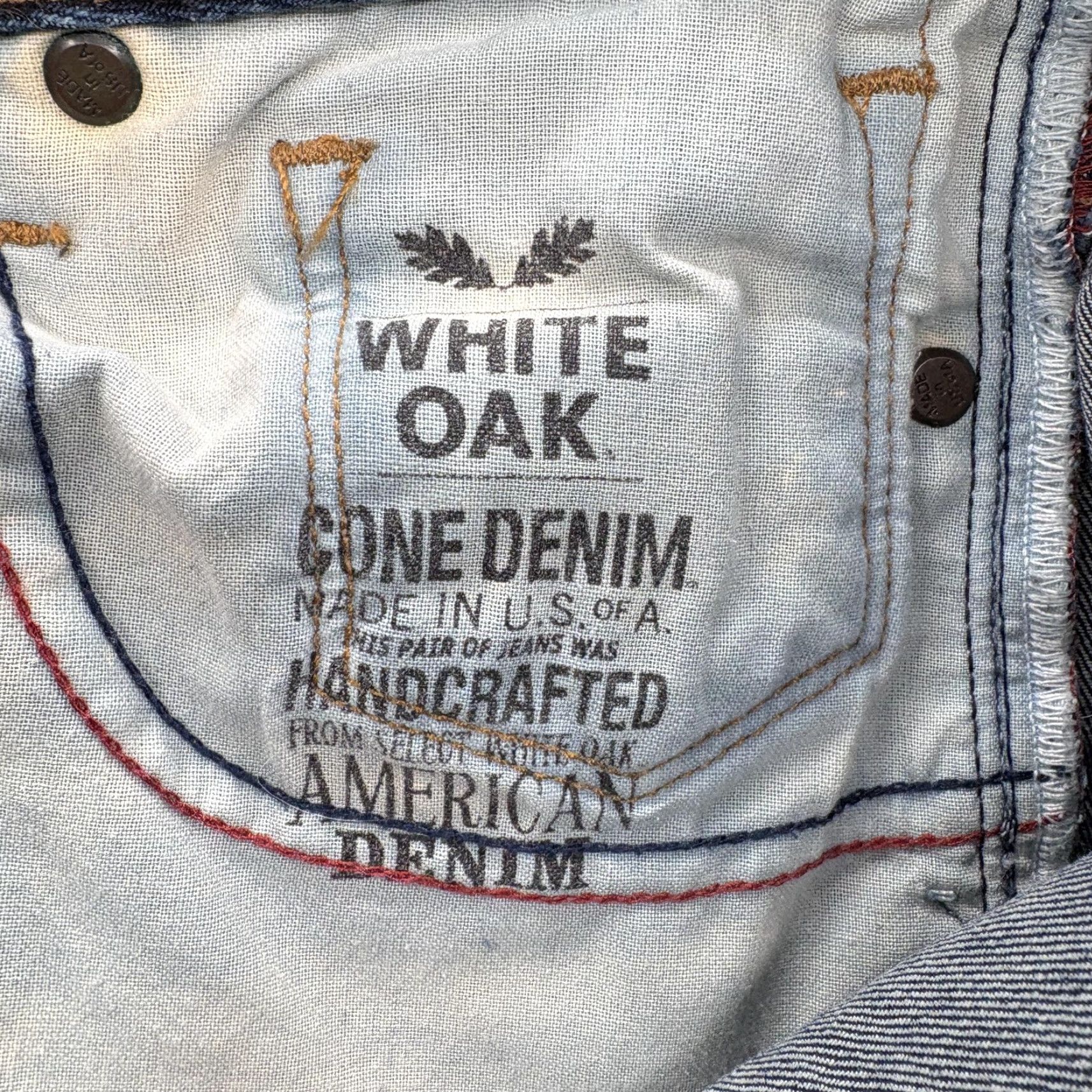 Lucky Brand Lucky Brand Lolita Mid Rise Skinny Jeans Womens 28 Blue White Oak Denim USA Slim Stretch Pockets 5-Pocket Rise Mid Inseam 32"} Size 28" / US 6 / IT 42 - 7 Thumbnail