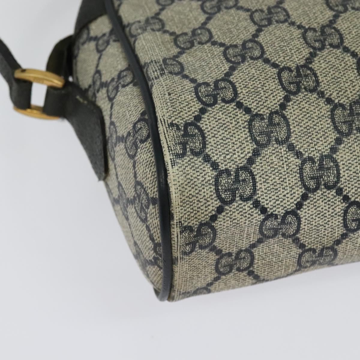 Gucci GUCCI GG Supreme Sherry Line Shoulder Bag Pvc Navy Gold 98 Size ONE SIZE - 12 Thumbnail