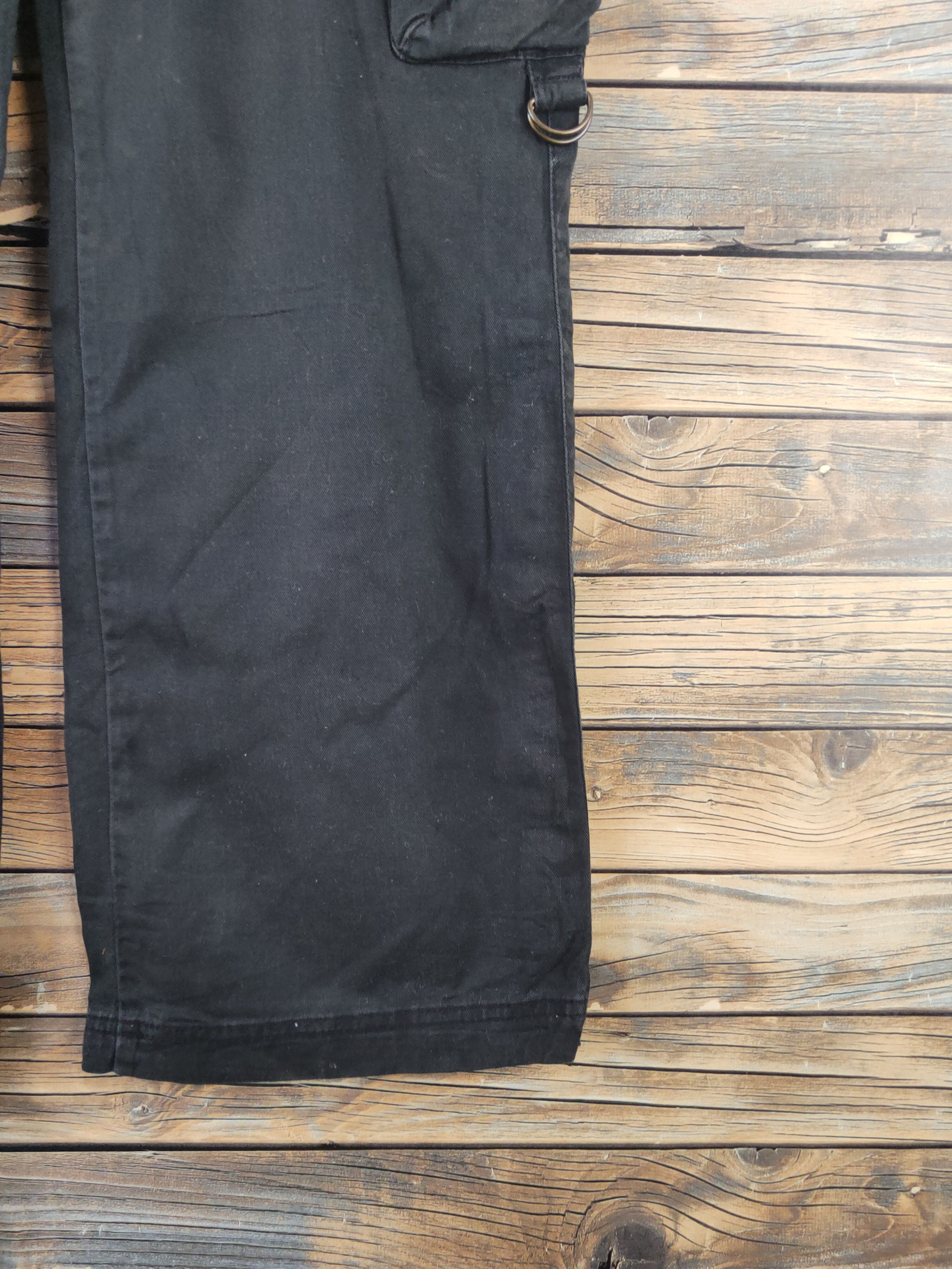 Japanese Brand DL Japanese Brand Black Multipocket Cargo Pants #1910 Size US 31 - 6 Thumbnail