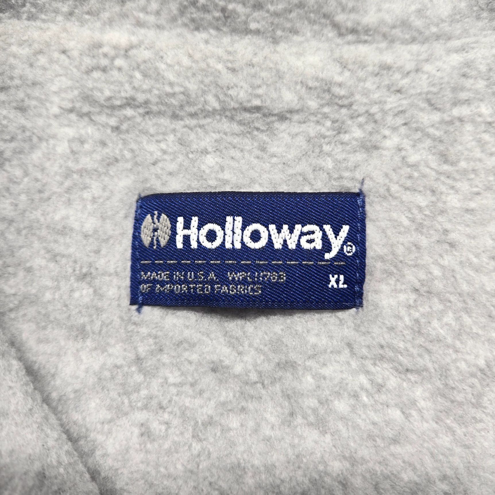 Holloway VINTAGE Holloway Emerson Plumbing & Heating Varsity Jacket Nylon Lined Men's XL Blue 80s Classic Football Style Snap Front Pockets Size US L / EU 52-54 / 3 - 3 Thumbnail