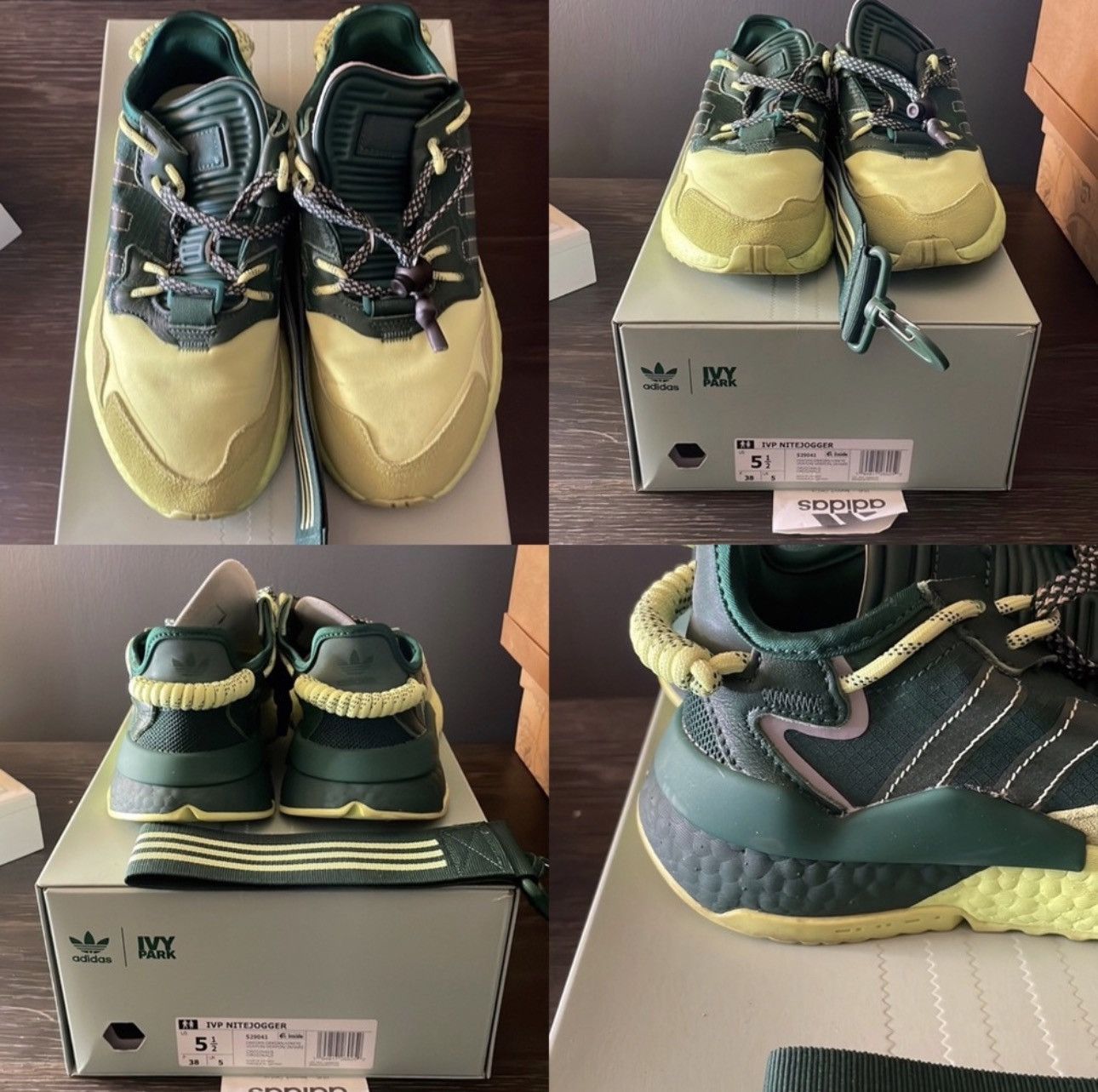 ivy park adidas green shoes