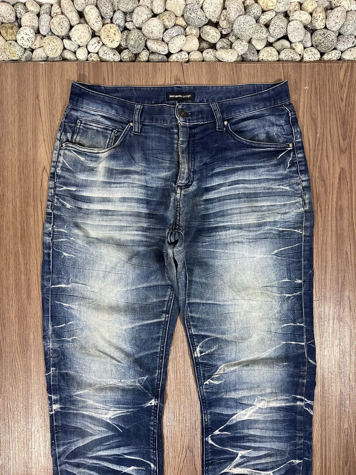 Japanese Brand × semanticdesign Semantic Design Clawmark Relaxed Jeans Size US 33 - 5 Thumbnail