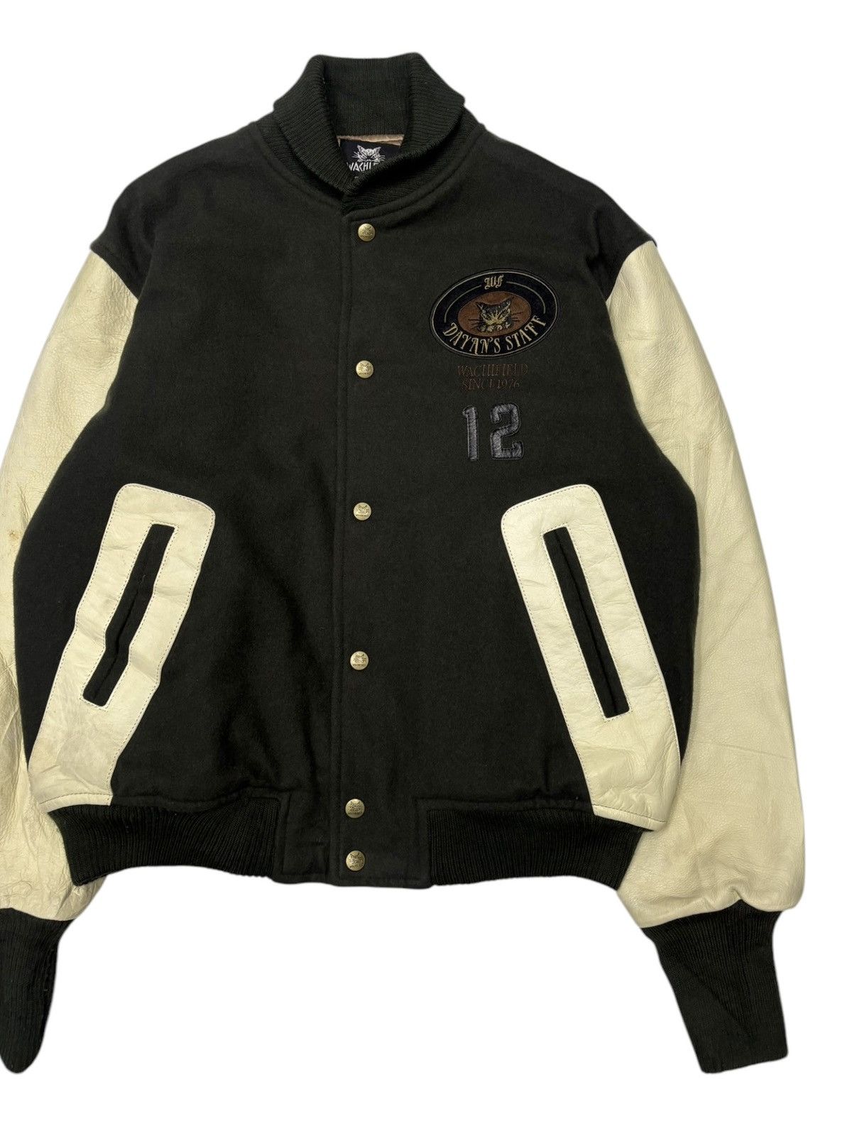 Japanese Brand 🔥VINTAGE WACHIFIELD DAYAN’S STAFF WOOL VARSITY JACKET Size US L / EU 52-54 / 3 - 8 Thumbnail