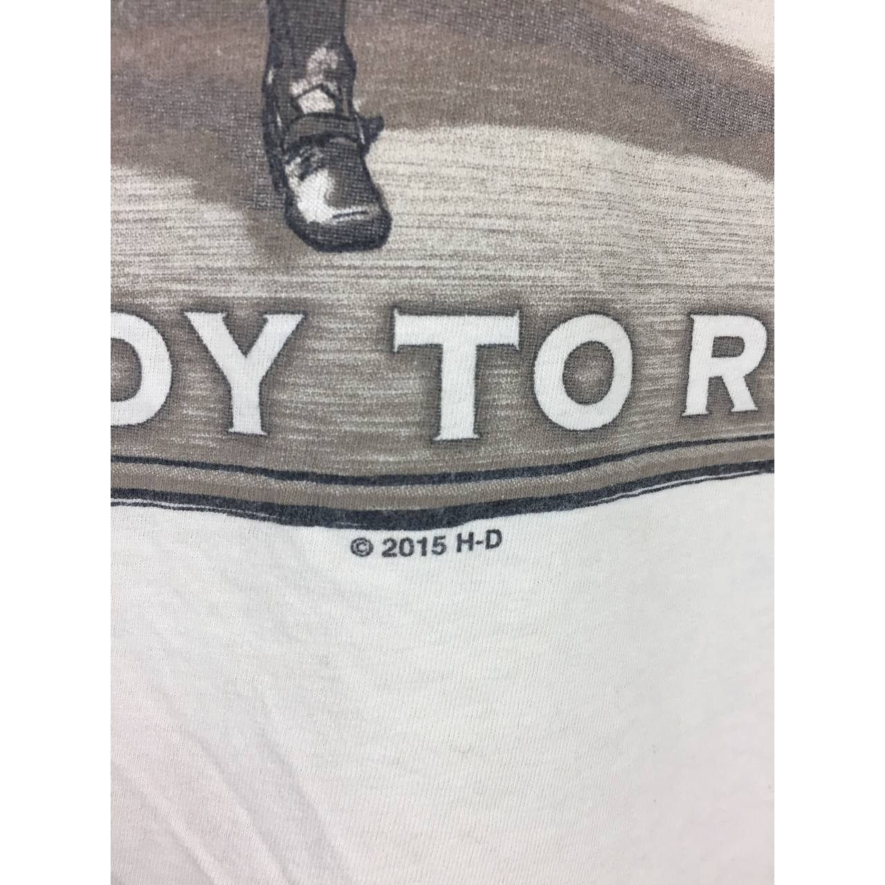 Harley Davidson × Vintage Vtg Harley Davidson Ready To Ride Rommel Delmarva Tee 3XL Size US XXL / EU 58 / 5 - 5 Thumbnail
