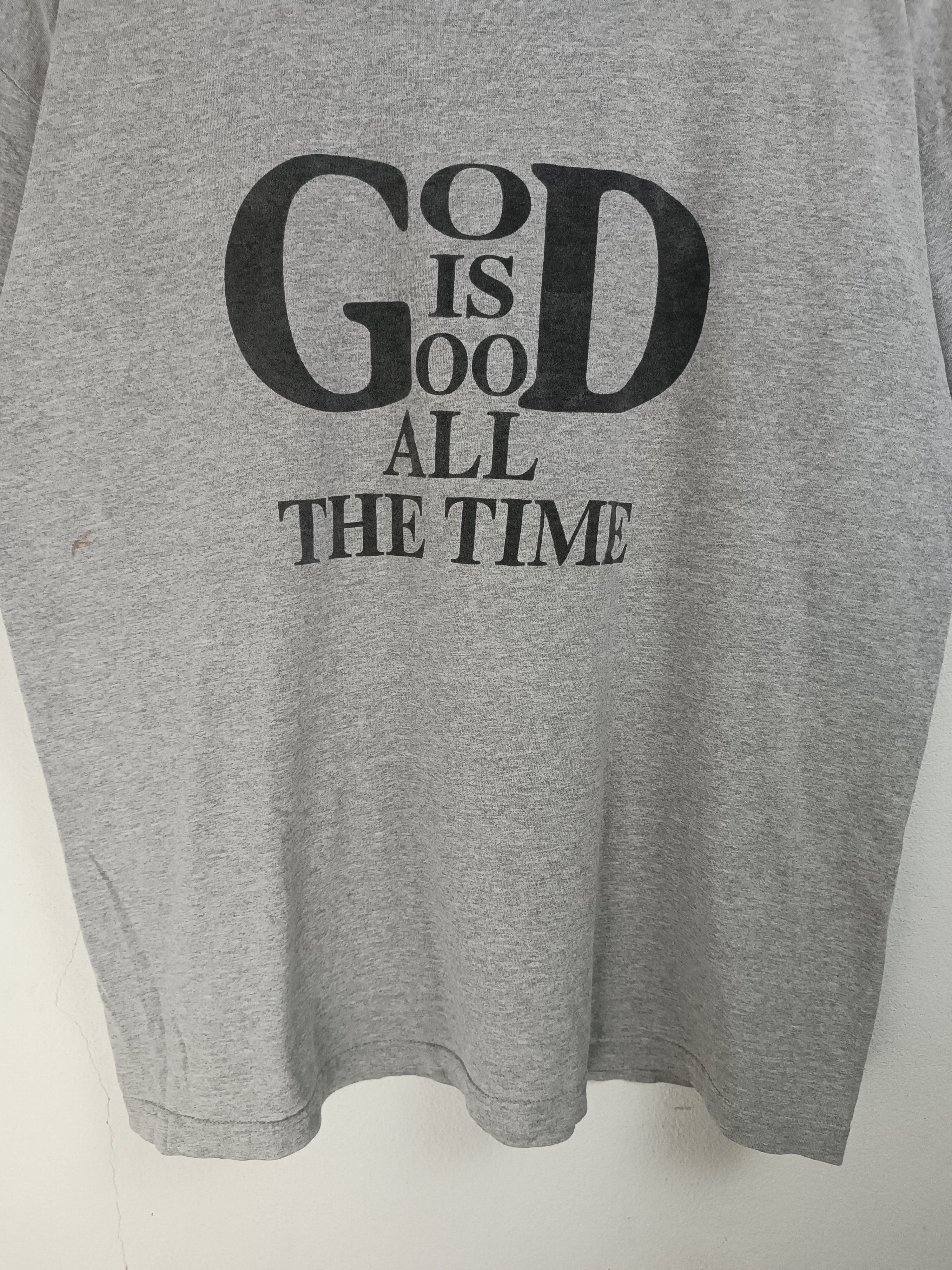 Vintage VINTAGE 90'S GOD IS GOOD ALL THE TIME JESUS RELIGION TEE Size US XL / EU 56 / 4 - 10 Thumbnail