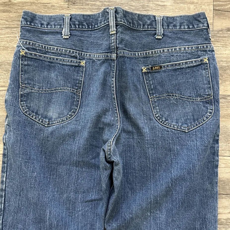 Lee Vintage 70s Lee Denim Jeans Size 36X32 Size US 36 / EU 52 - 2 Thumbnail