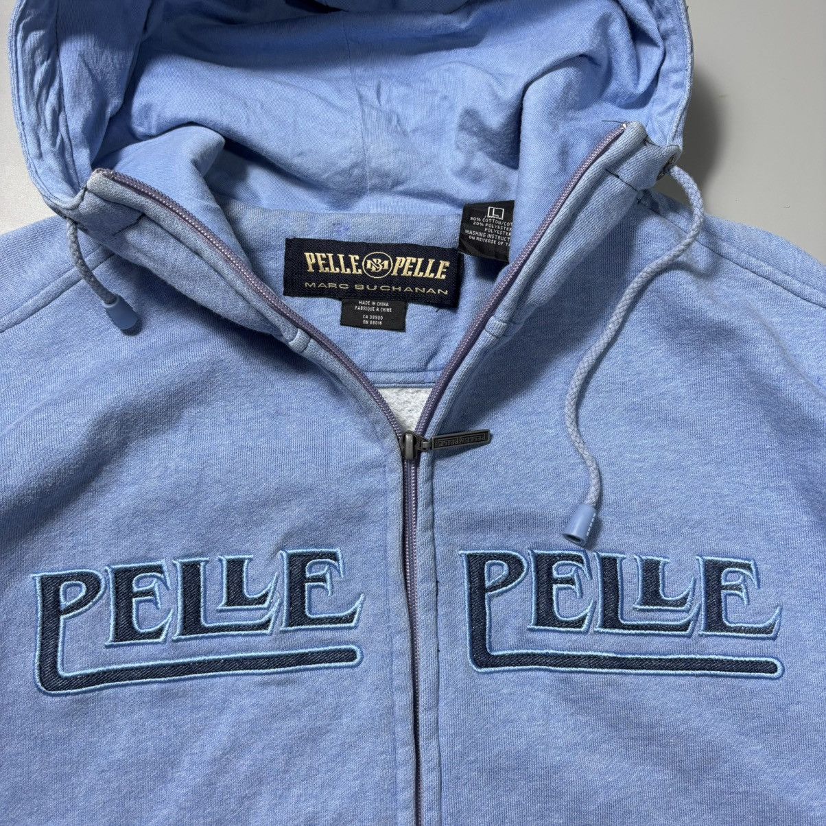 Pelle Pelle vintage Y2k Pelle Pelle full-zip hoodie in a light blue Size US L / EU 52-54 / 3 - 5 Thumbnail