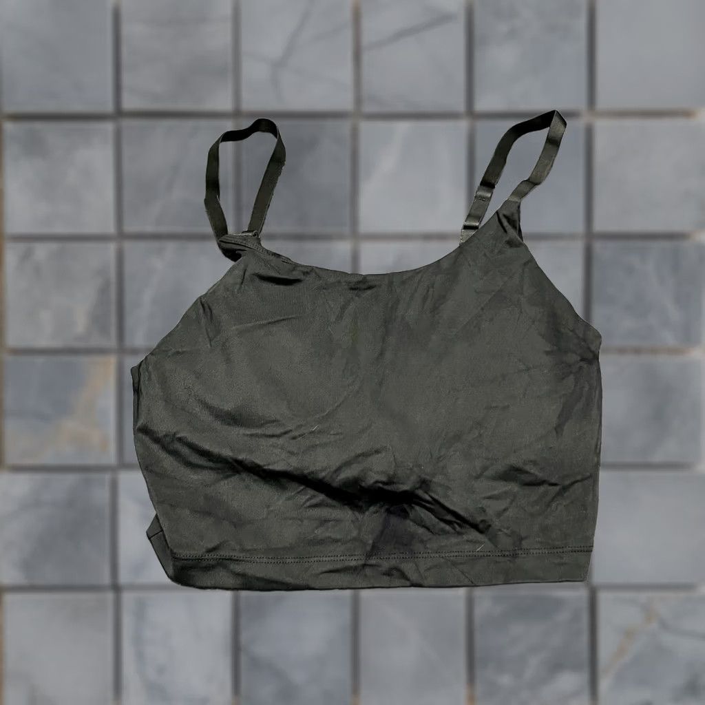 Vintage Alphalete Sports Bra Crop Top Tank Green Medium Small Womens Size M / US 6-8 / IT 42-44 - 1 Thumbnail